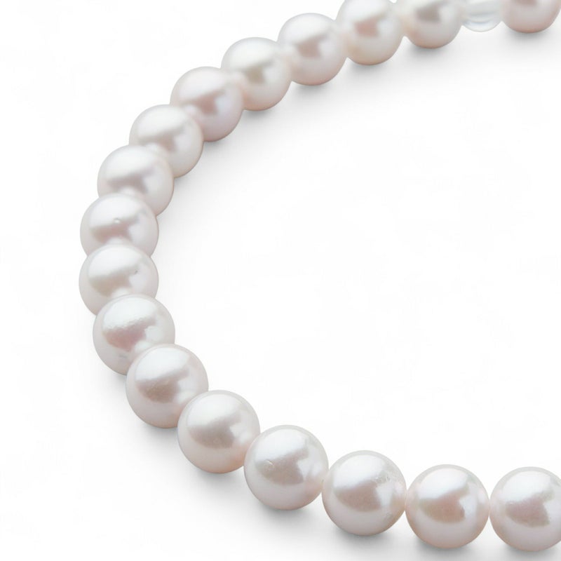 あこや真珠 念珠8.0-8.5mm　正絹房