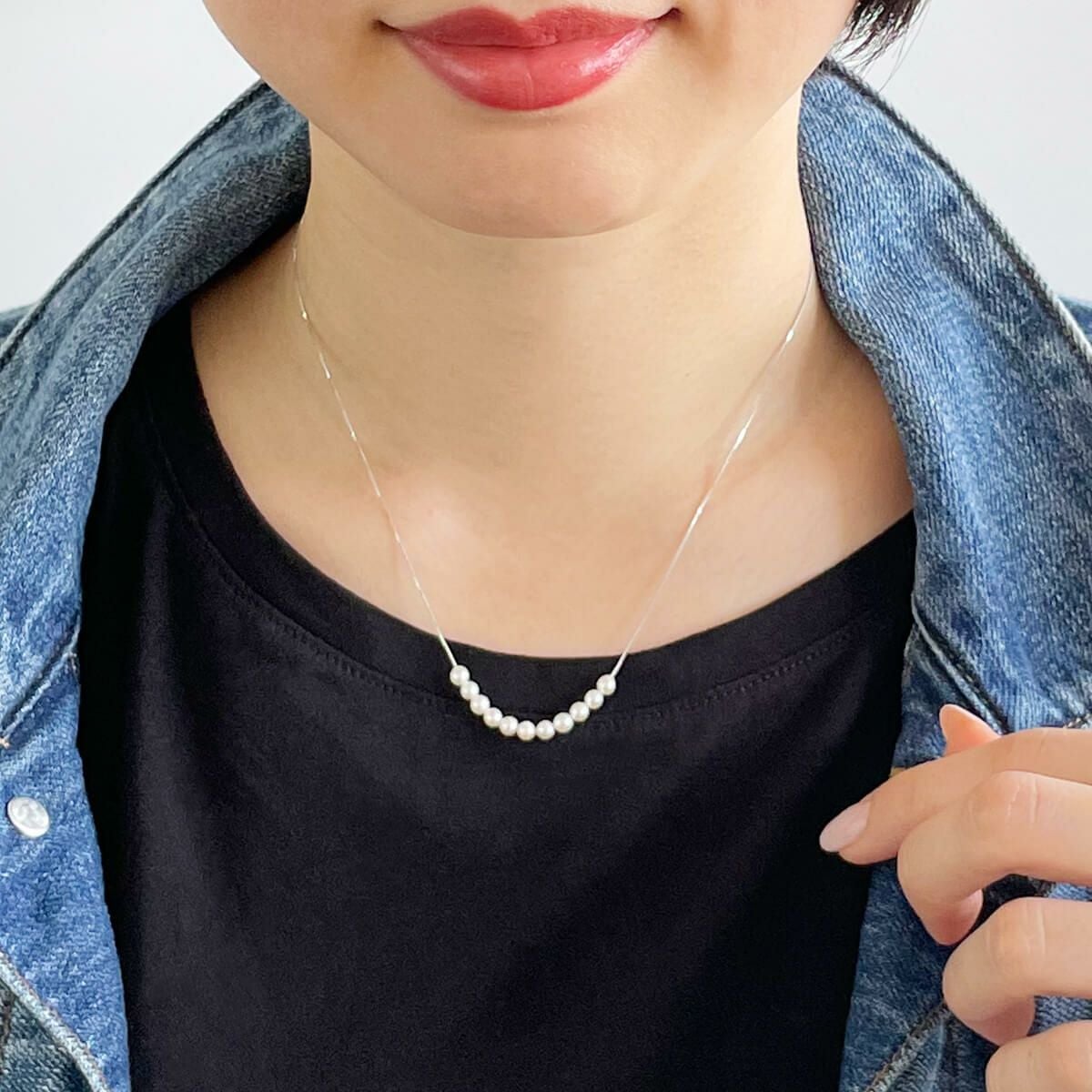 SMILEY あこや真珠ペンダント3.5-4.0mm K18WG/YG/PG | あこや真珠