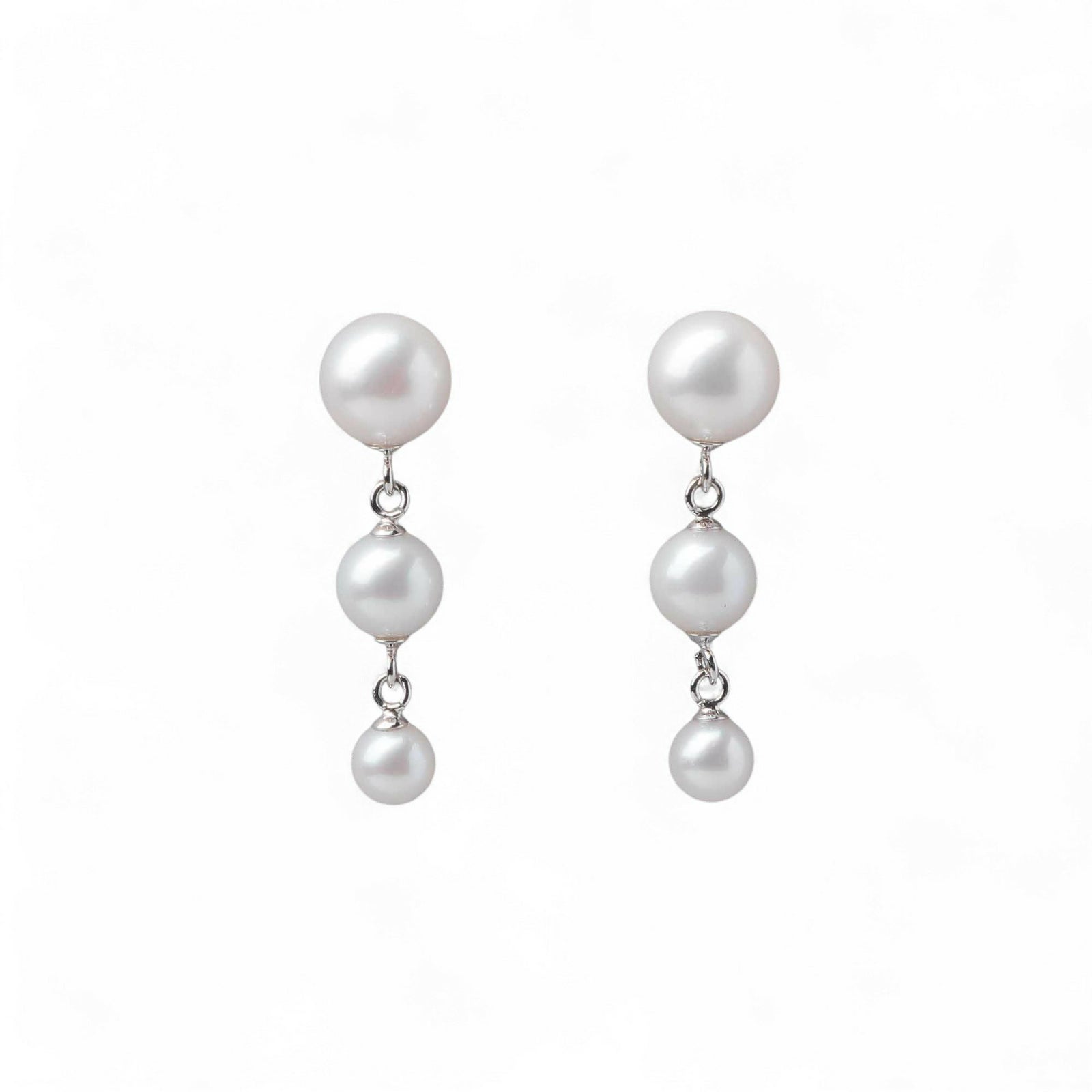 Carina あこや真珠 ピアス4.5-7.5mm K18YG/K14WG