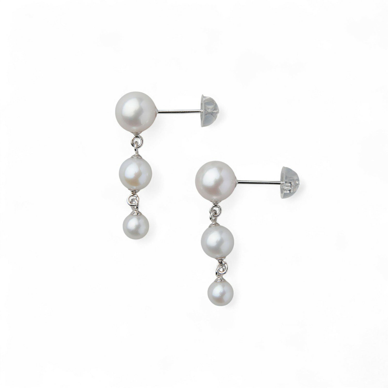 Carina あこや真珠 ピアス4.5-7.5mm K18YG/K14WG