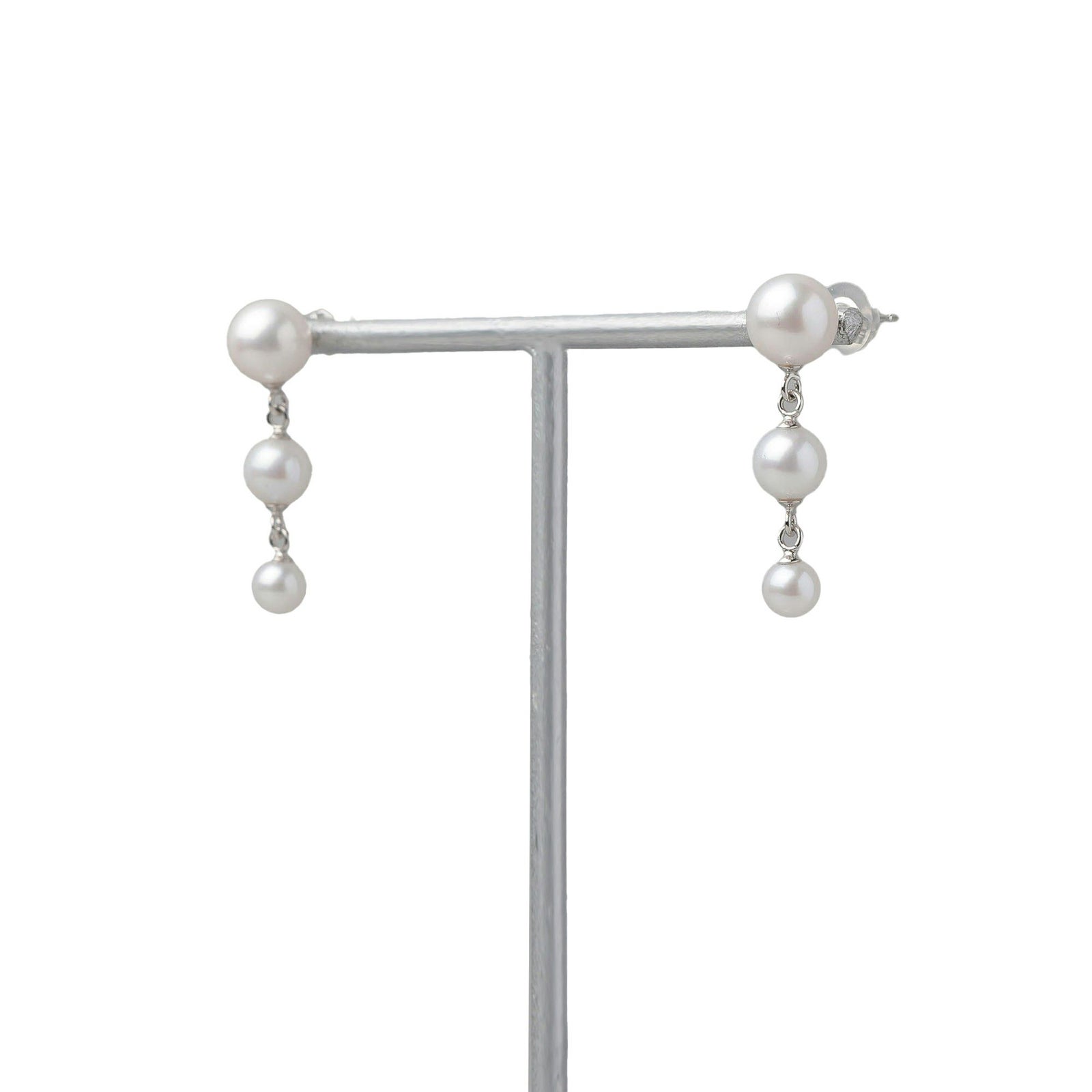 Carina あこや真珠 ピアス4.5-7.5mm K18YG/K14WG