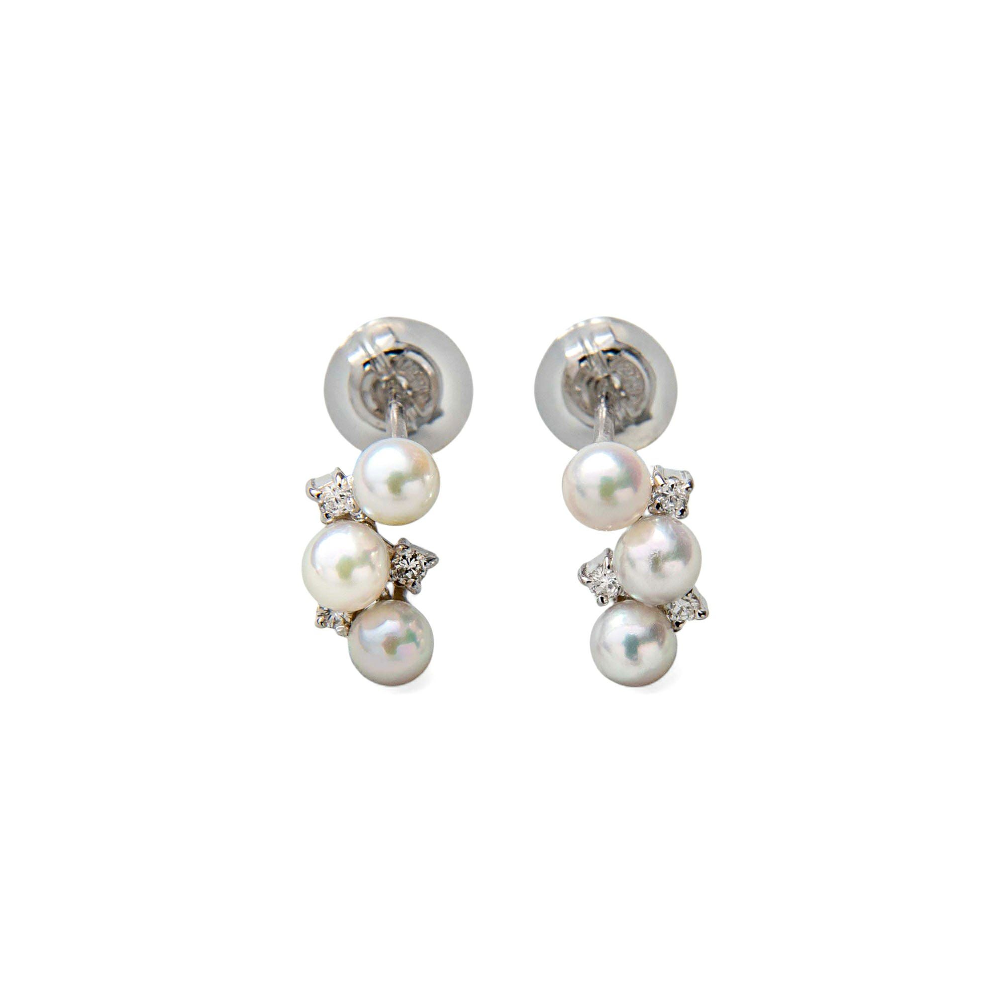 Petit Claire あこや真珠 ピアス3.0-3.5mm PT900 | あこや真珠ピアス