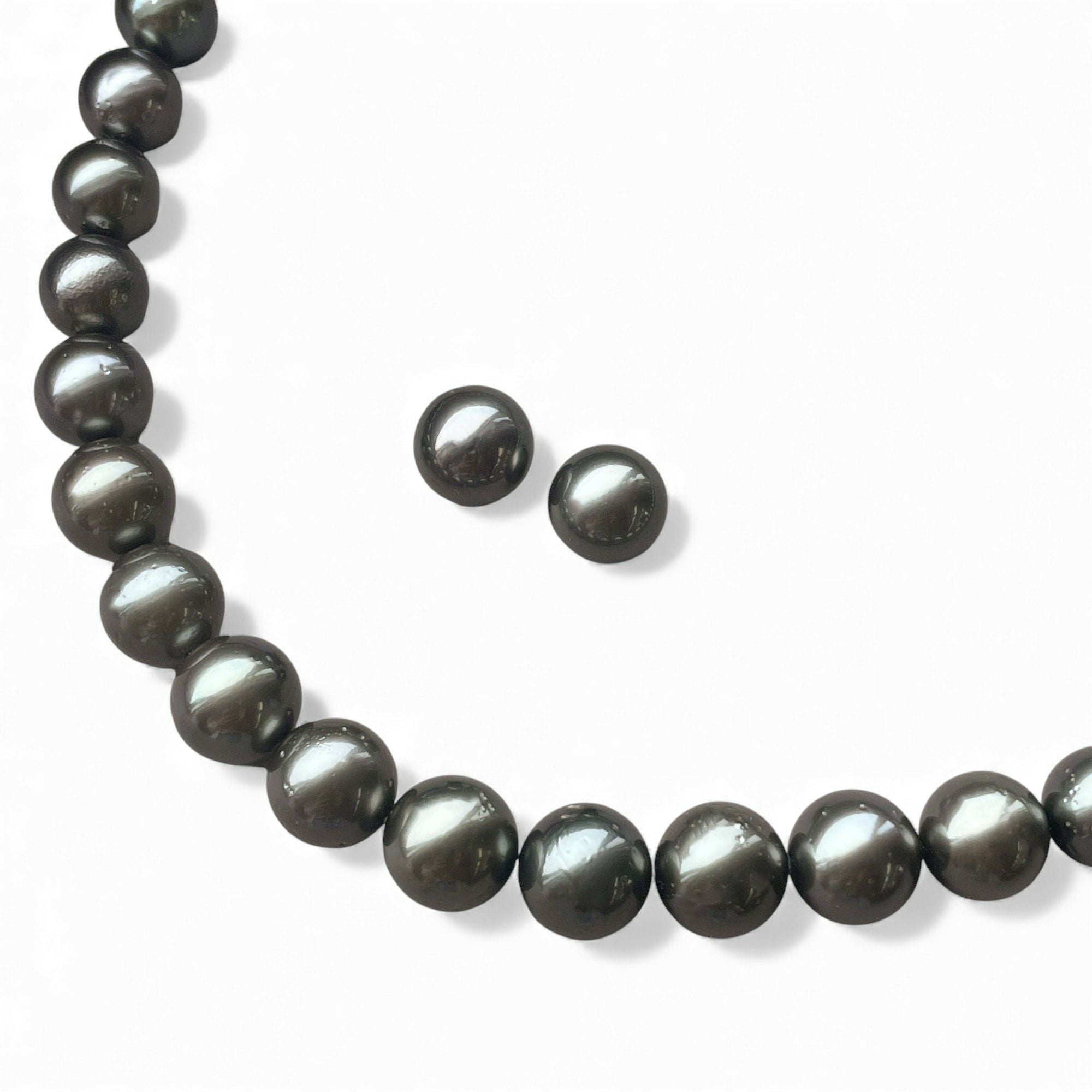 タヒチ黒蝶真珠 ネックレスセット 8-10mm/10mmUP | 南洋真珠ネックレス