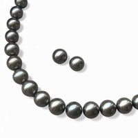≪冠婚葬祭・フォーマルに≫タヒチ黒蝶真珠 ネックレス セット 8-10mmUP