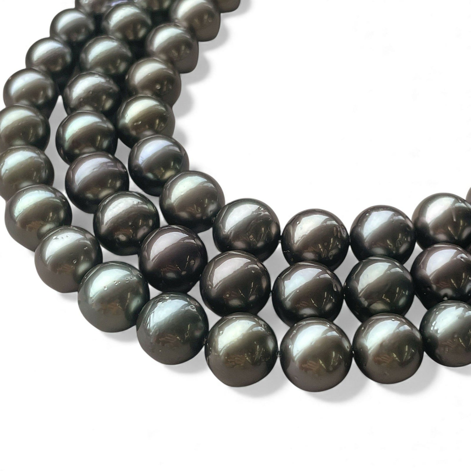 ≪冠婚葬祭・フォーマルに≫タヒチ黒蝶真珠 ネックレス セット 8-10mmUP