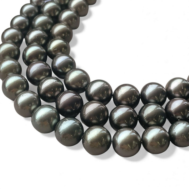 ≪冠婚葬祭・フォーマルに≫タヒチ黒蝶真珠 ネックレス セット 8-10mmUP