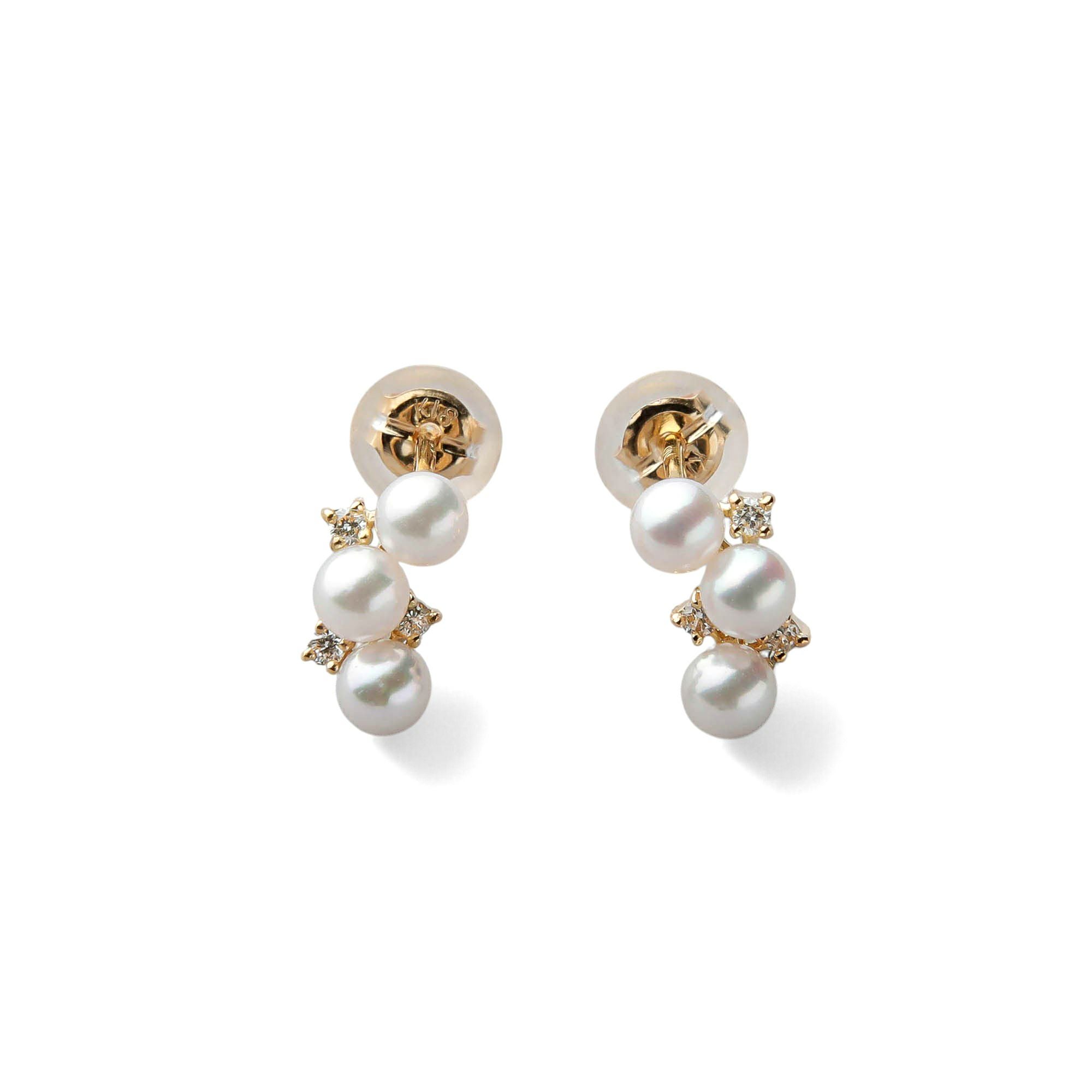 Petit Claire あこや真珠 ピアス3.0-3.5mm PT900 | あこや真珠ピアス