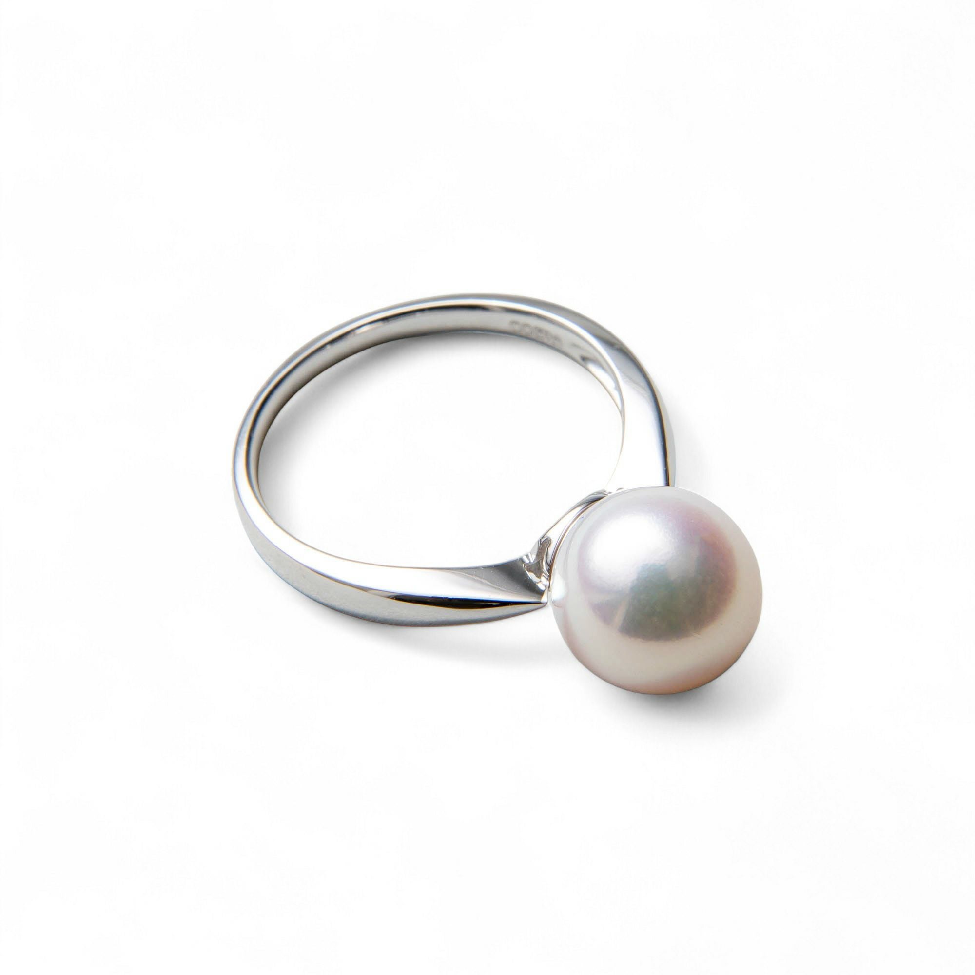 オーロラ花珠真珠 リング9.0-9.5mm PT900 | 花珠真珠リング