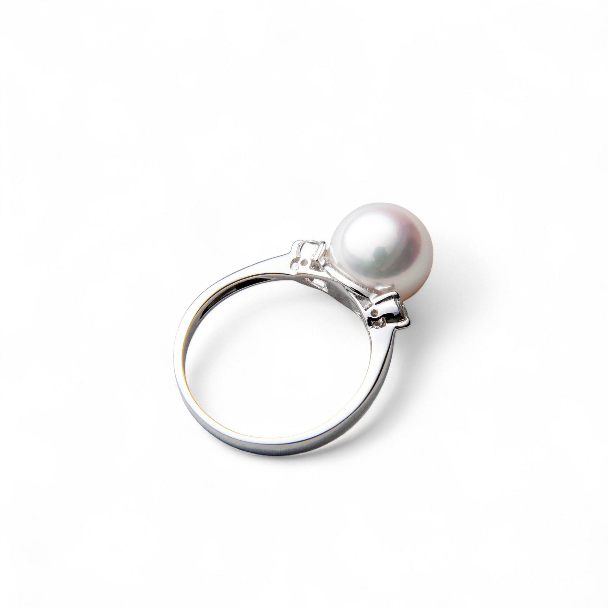 オーロラ花珠真珠 リング9.0-9.5mm PT900 | 花珠真珠リング