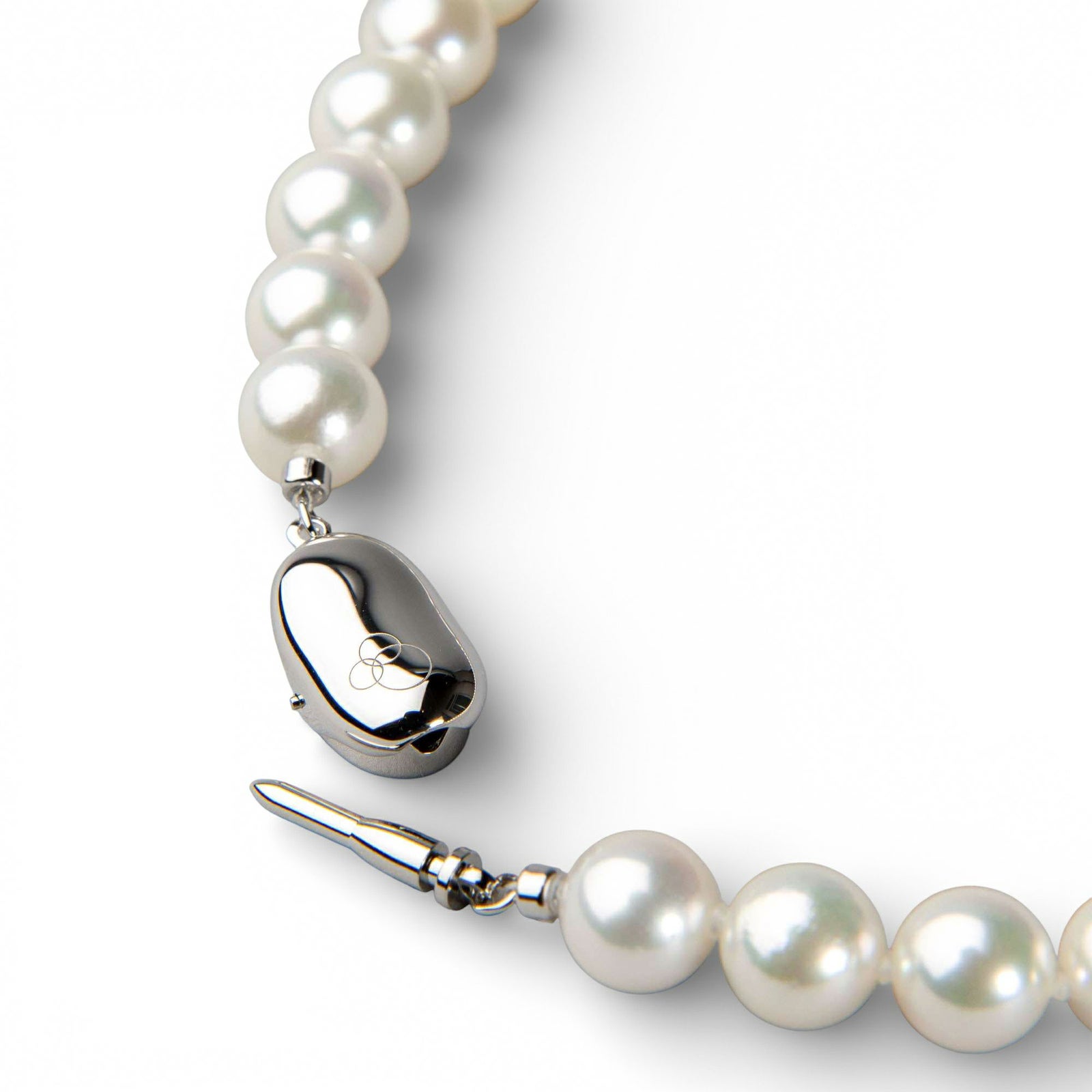 オーロラ花珠真珠 無調色 ネックレス 2点セット 8.0-8.5mm ホワイト系(ナチュラル) ≪グッドクオリティ花珠≫ AAA 花珠鑑別書付 パールネックレス パールピアス イヤリング [n3]（卸直販 還元価格）（真珠ネックレス アコヤ真珠 高品質 本真珠）