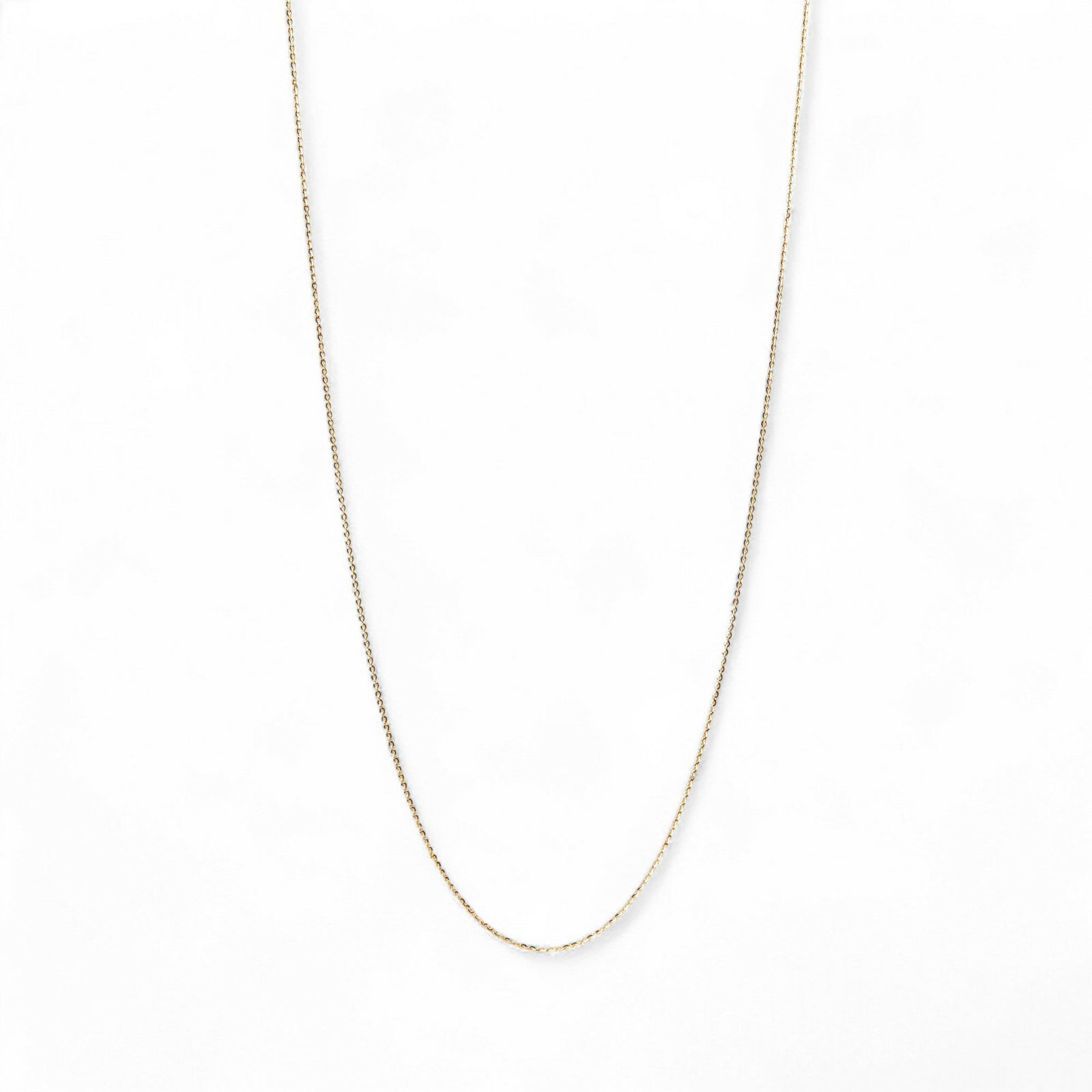 【受注発注品】トゥインクルカット ロングチェーン K18 長さ:70cm 太さ:1.3mm(線径0.35mm) スライド式(無段階で調節可) ゴールド [n6]（ペンダント チェーンネックレス 18金）