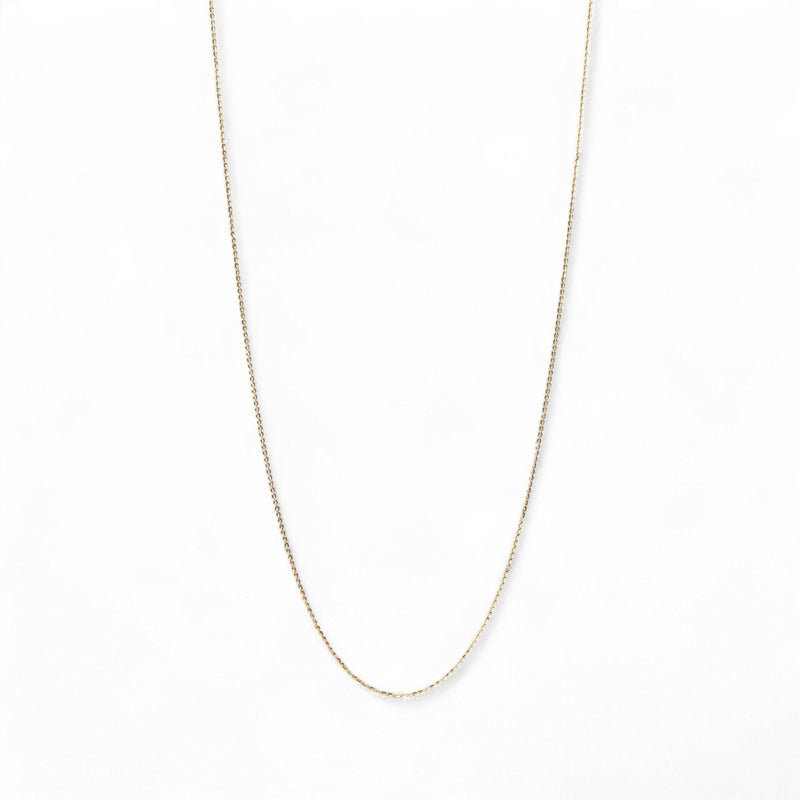 【受注発注品】トゥインクルカット ロングチェーン K18 長さ:70cm 太さ:1.3mm(線径0.35mm) スライド式(無段階で調節可) ゴールド [n6]（ペンダント チェーンネックレス 18金）