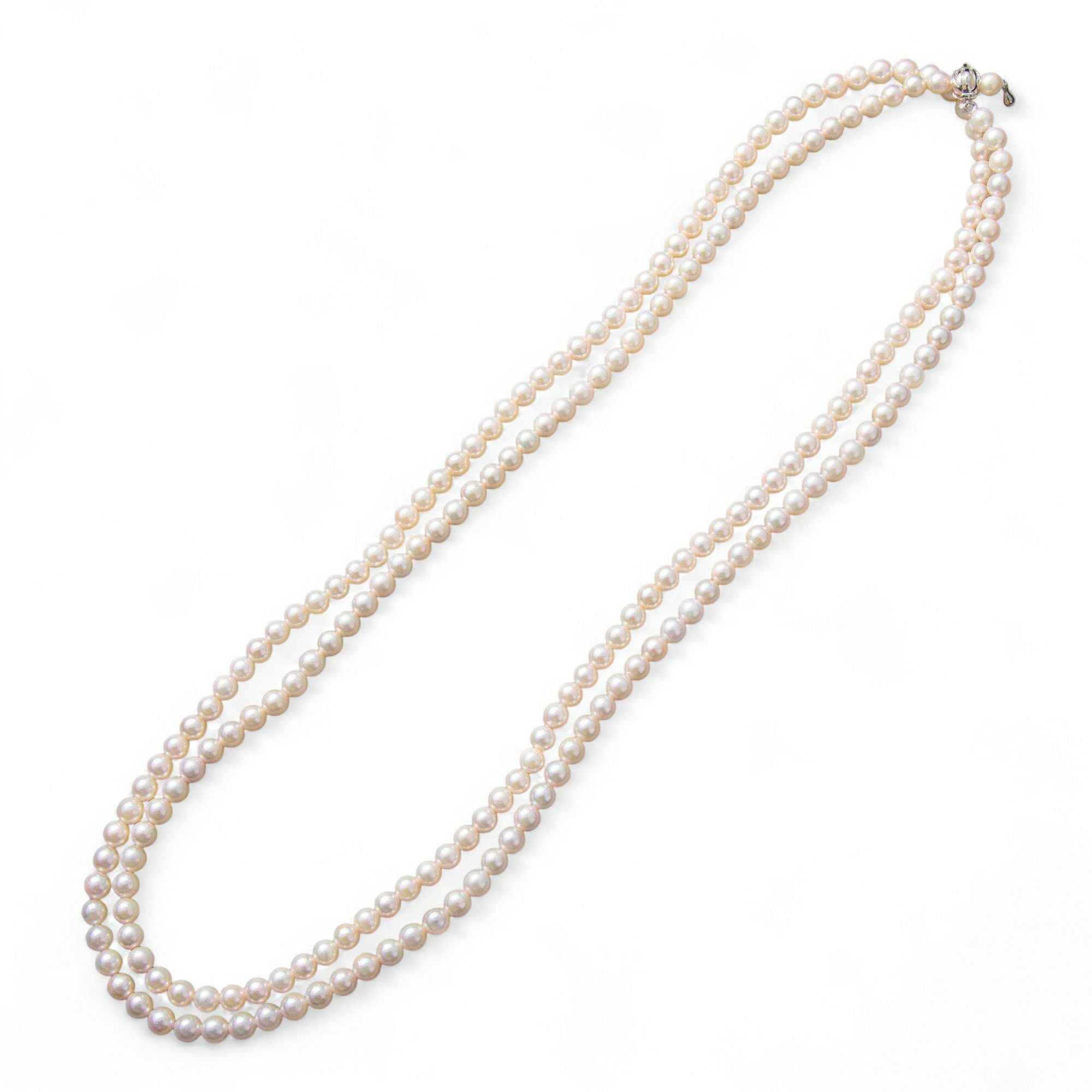 あこや真珠 ロングネックレス5.5-6.0mm 120cm | ～7.0mm