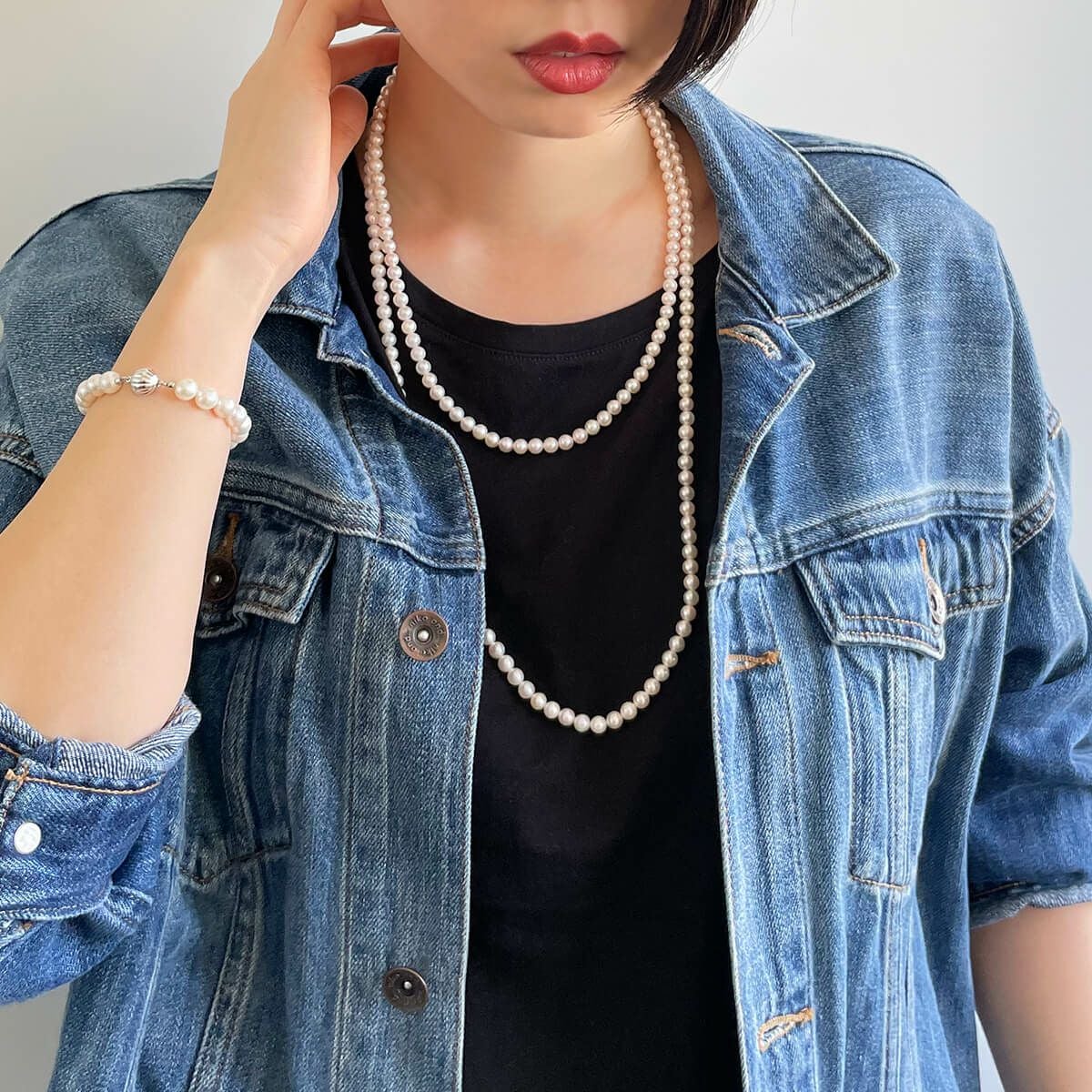 あこや真珠 ロングネックレス5.5-6.0mm 120cm | WSP（ダブルエスピー