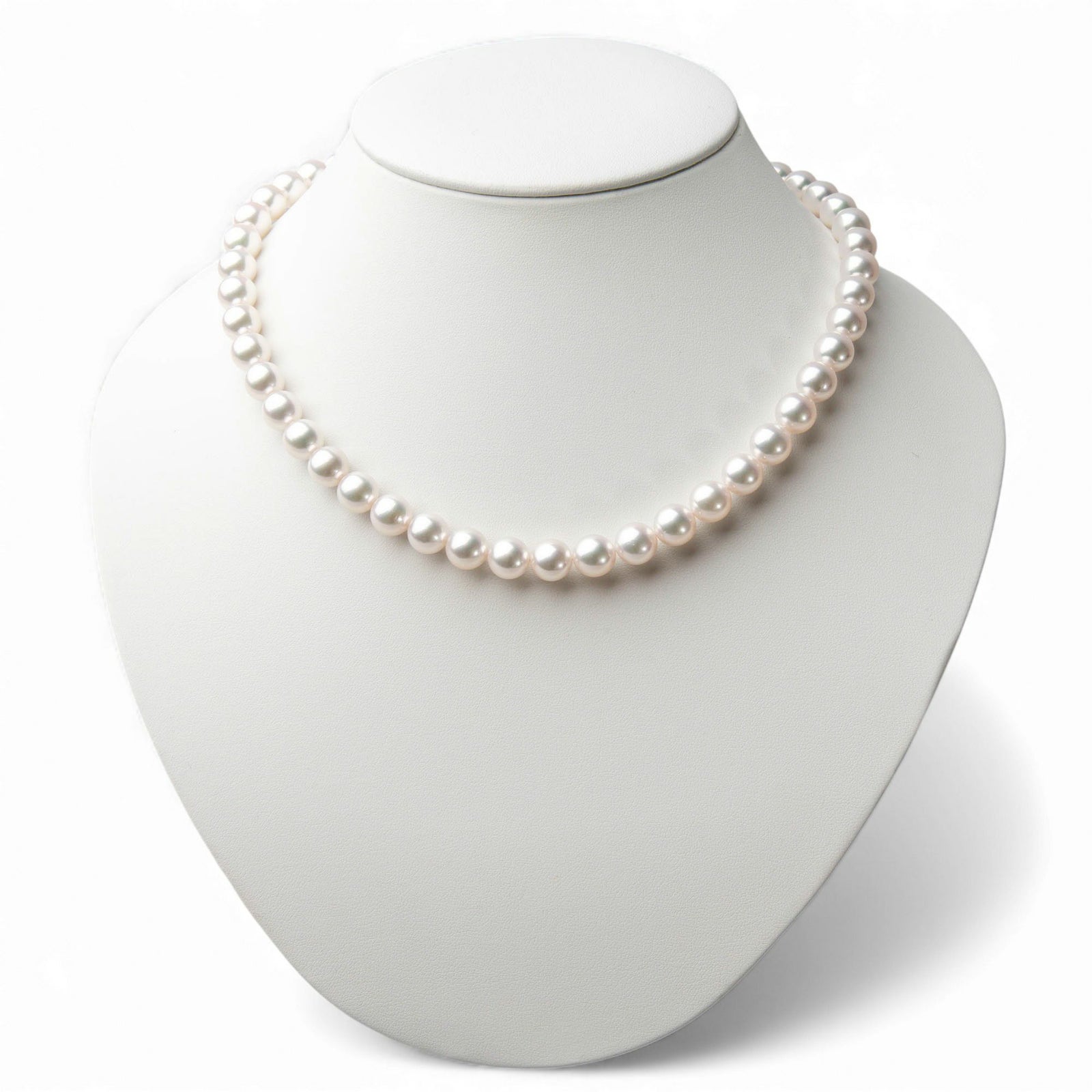 オーロラ天女 真珠ネックレス 8.5-9.0mm テリ最上位 高品質 AAA 真珠科学研究所 鑑別書付 パールネックレス [特選][n4]（アコヤ真珠 本真珠 花珠真珠）（冠婚葬祭 フォーマル 入学式 卒業式 成人式 厄除け 結納）