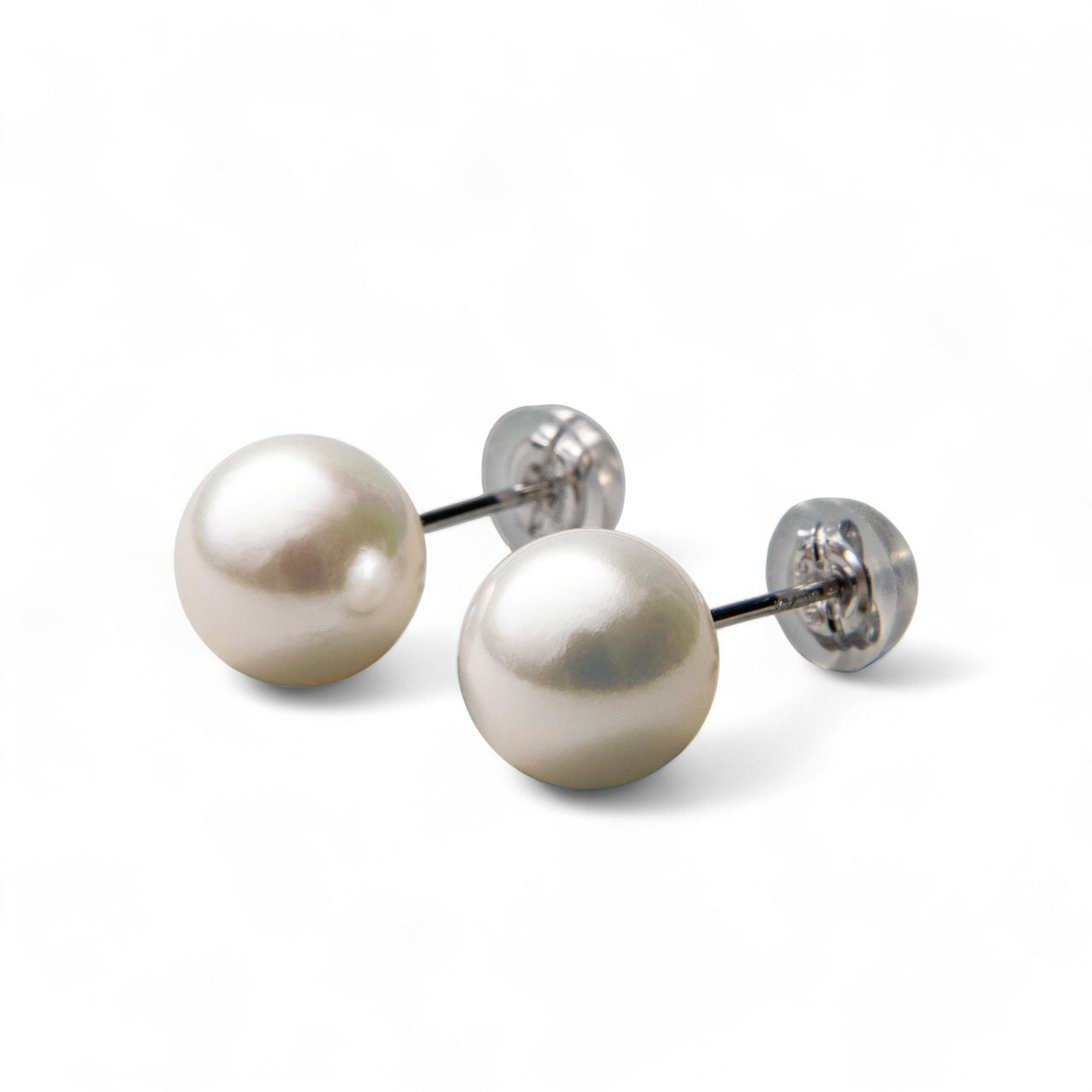 オーロラ花珠真珠 ピアス7.0-7.5mm K18YG | 花珠真珠ピアス・イヤリング