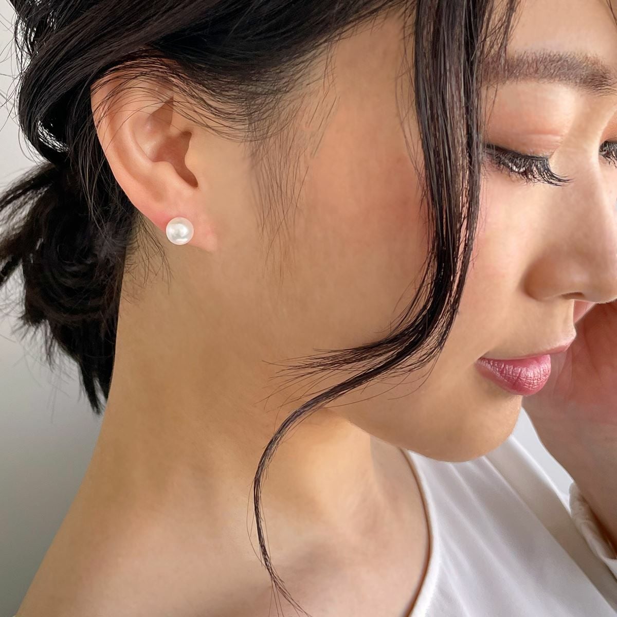 WEB限定】あこや真珠 スタッドピアス8.0-8.5mm PT900 | あこや真珠