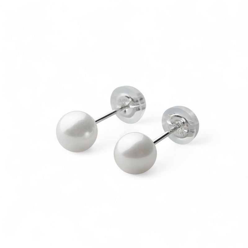 あこや真珠 スタッドピアス5.5-6.0mm PT900