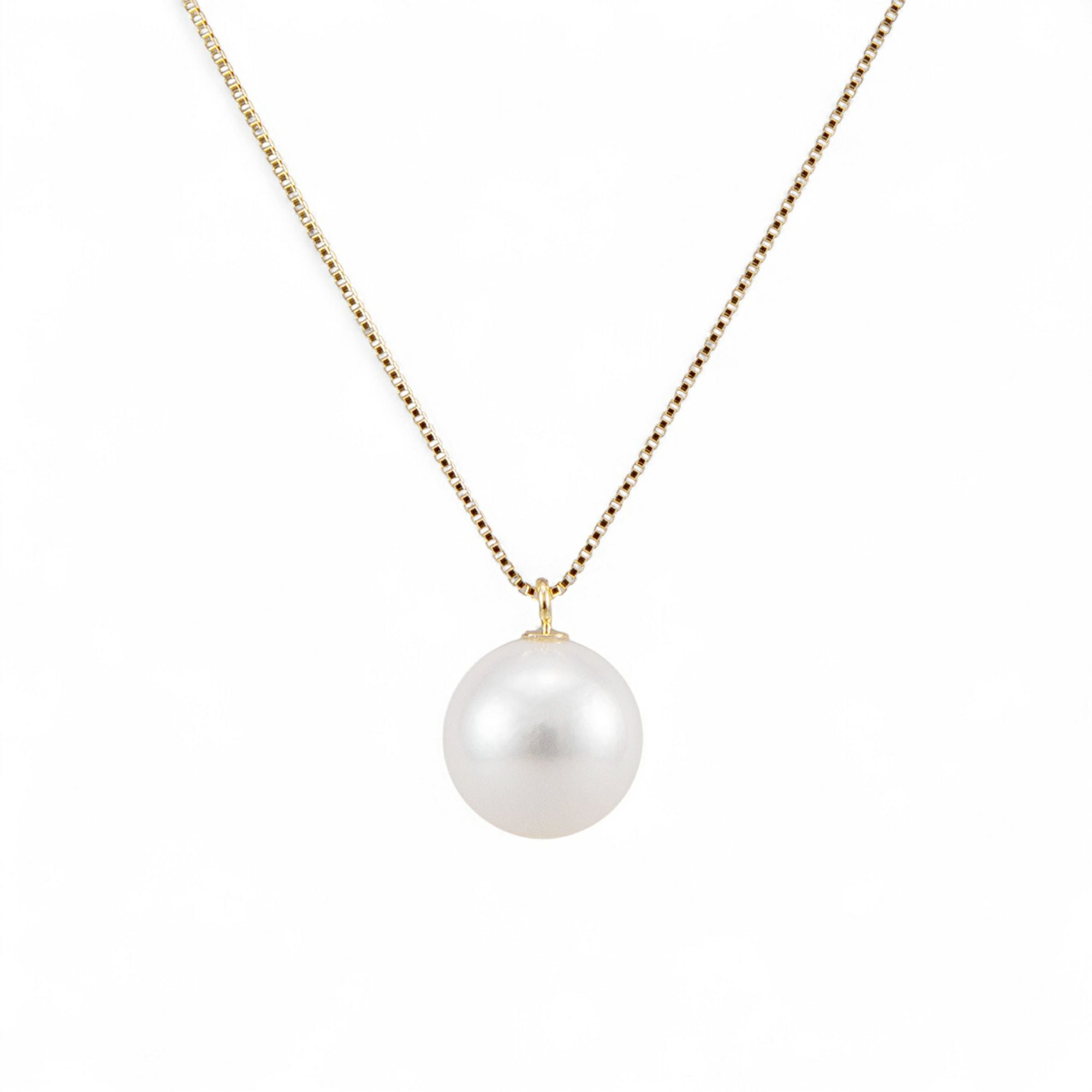 あこや真珠 1粒 ペンダント8.0-8.5mm K18WG/YG(45cm) | あこや真珠