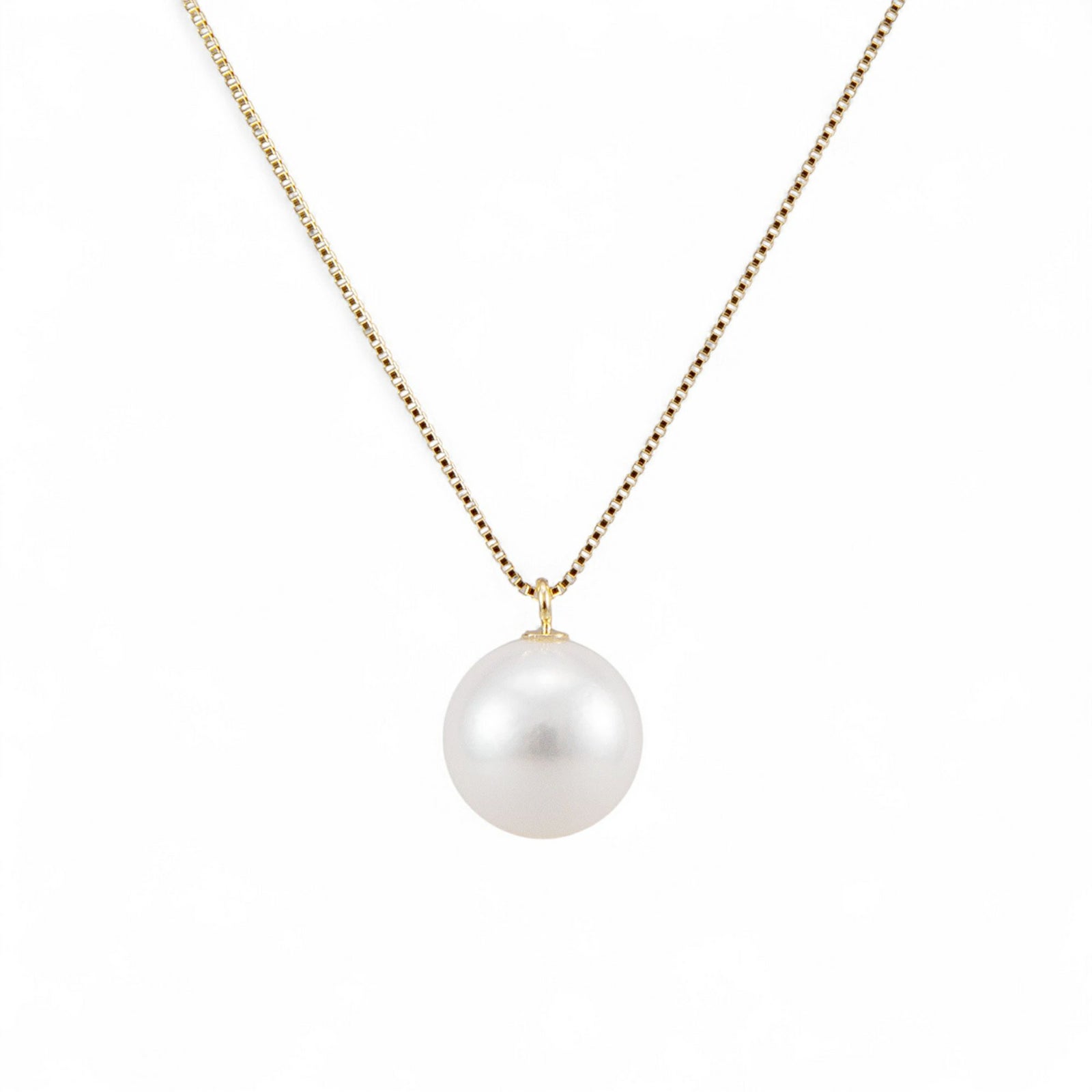 【初めての方におすすめ】あこや本真珠 一粒パールネックレス（45cmチェーン付） ホワイト系 8.0-8.5mm BBB K18/K18WG プチペンダント【本店限定商品】[n3]