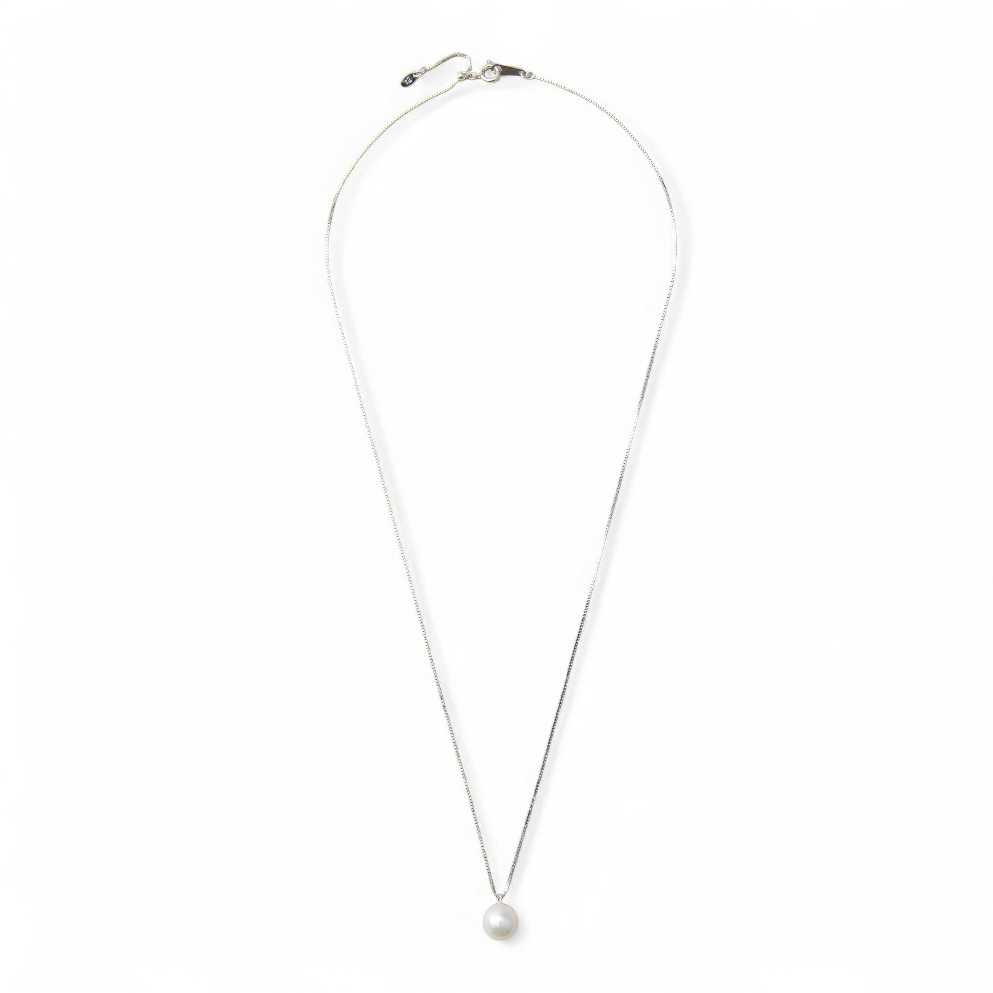 あこや真珠 1粒 ペンダント8.0-8.5mm K18WG/YG(45cm) | あこや真珠