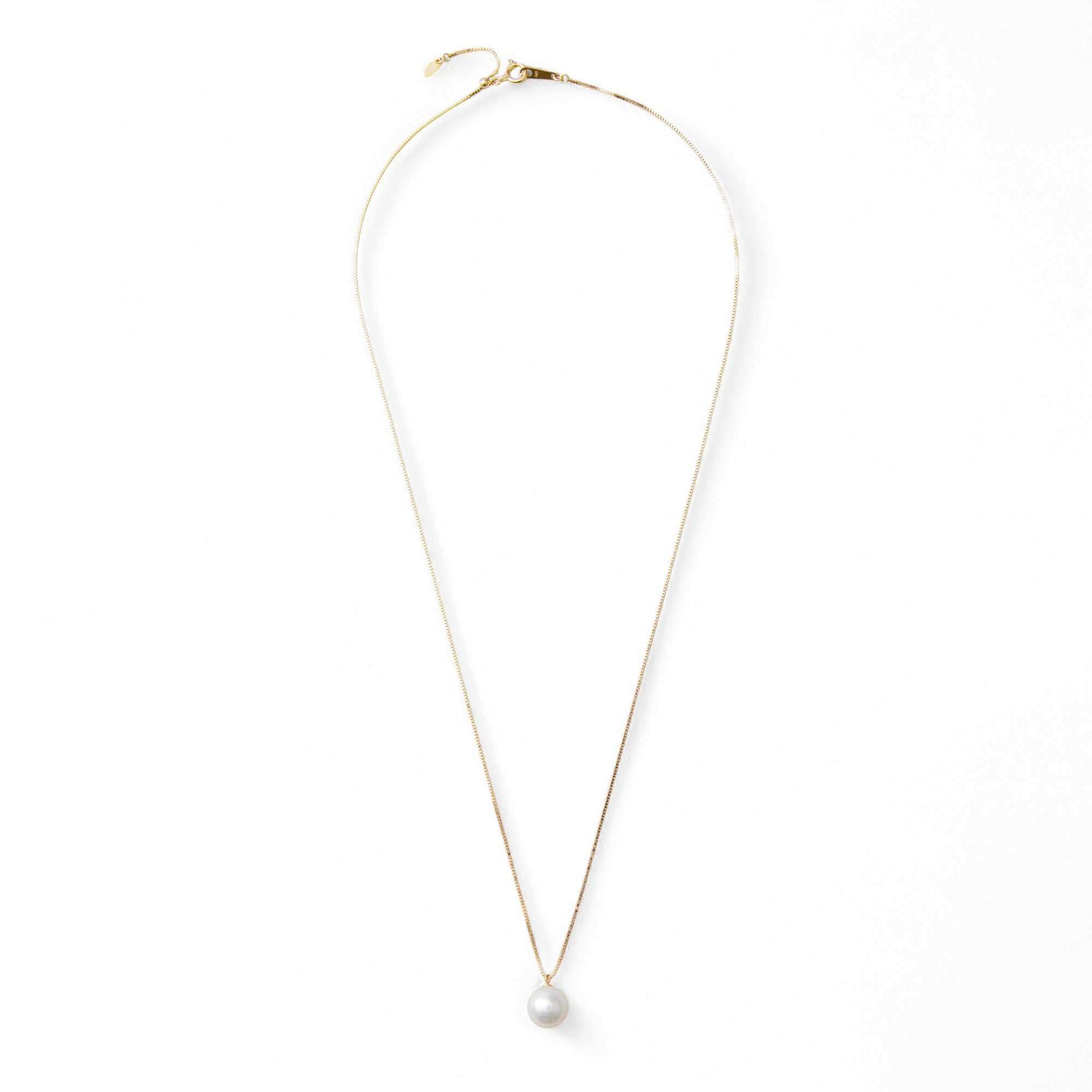 あこや真珠 1粒 ペンダント8.0-8.5mm K18WG/YG(45cm) | あこや真珠