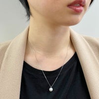 あこや真珠 1粒 ペンダント8.0-8.5mm K18WG/YG(45cm) | WSP（ダブル 