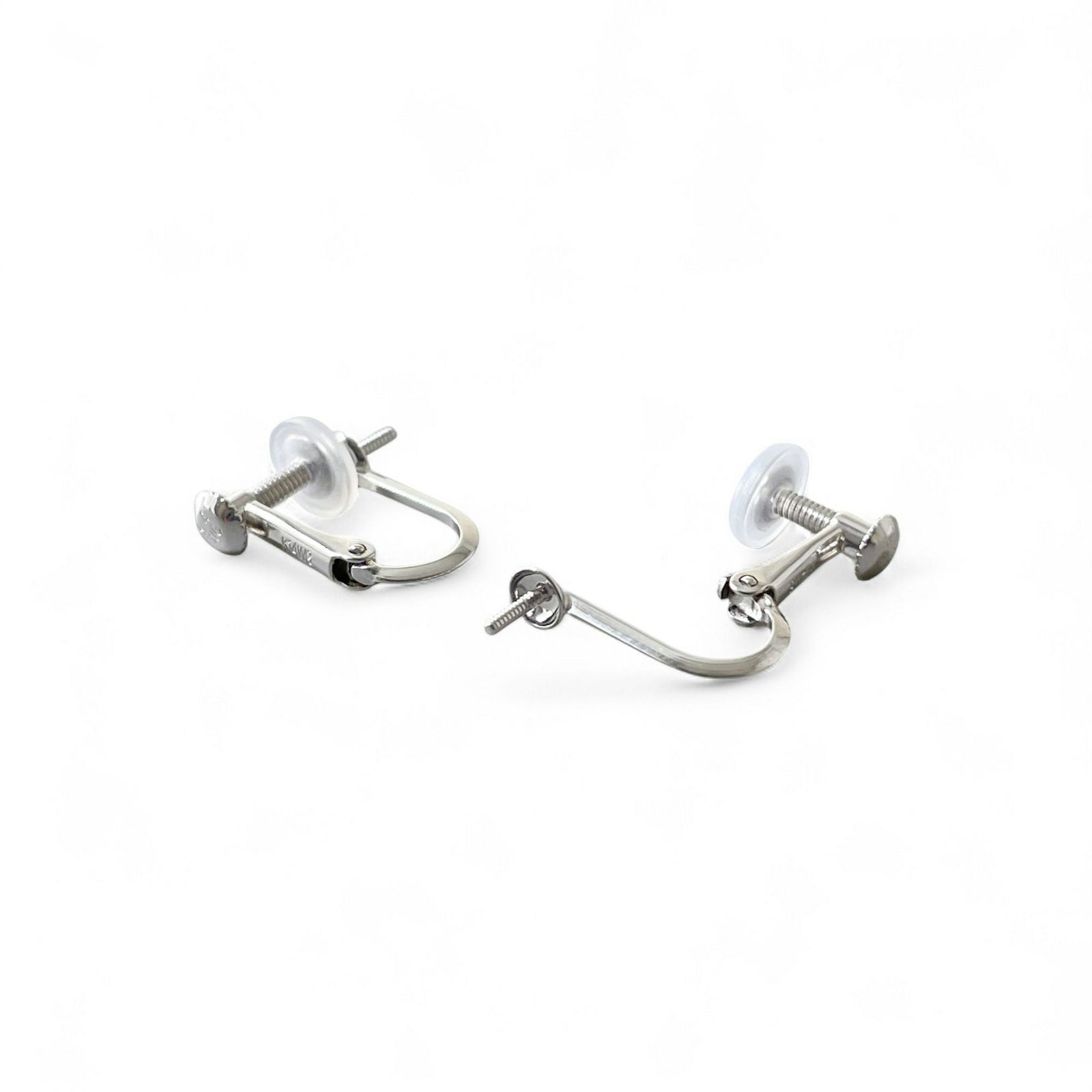 【耳飾り金具を変更】K14WG ホワイトゴールド イヤリング（ねじバネ式）　※あこやネックレス2点セットをご注文のお客様専用です