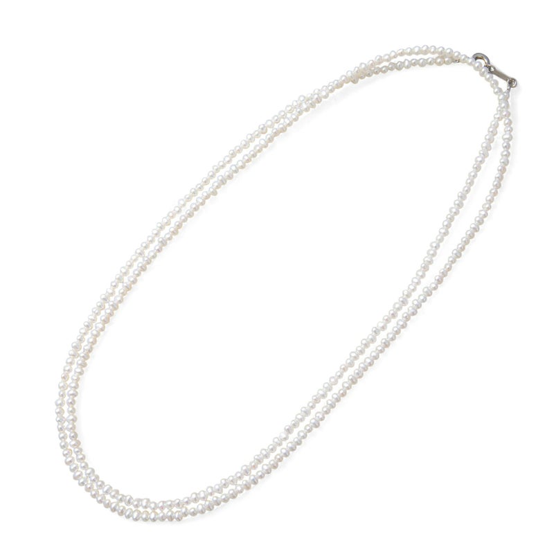 淡水真珠 ロングネックレス2.5-3.2mm　80cm
