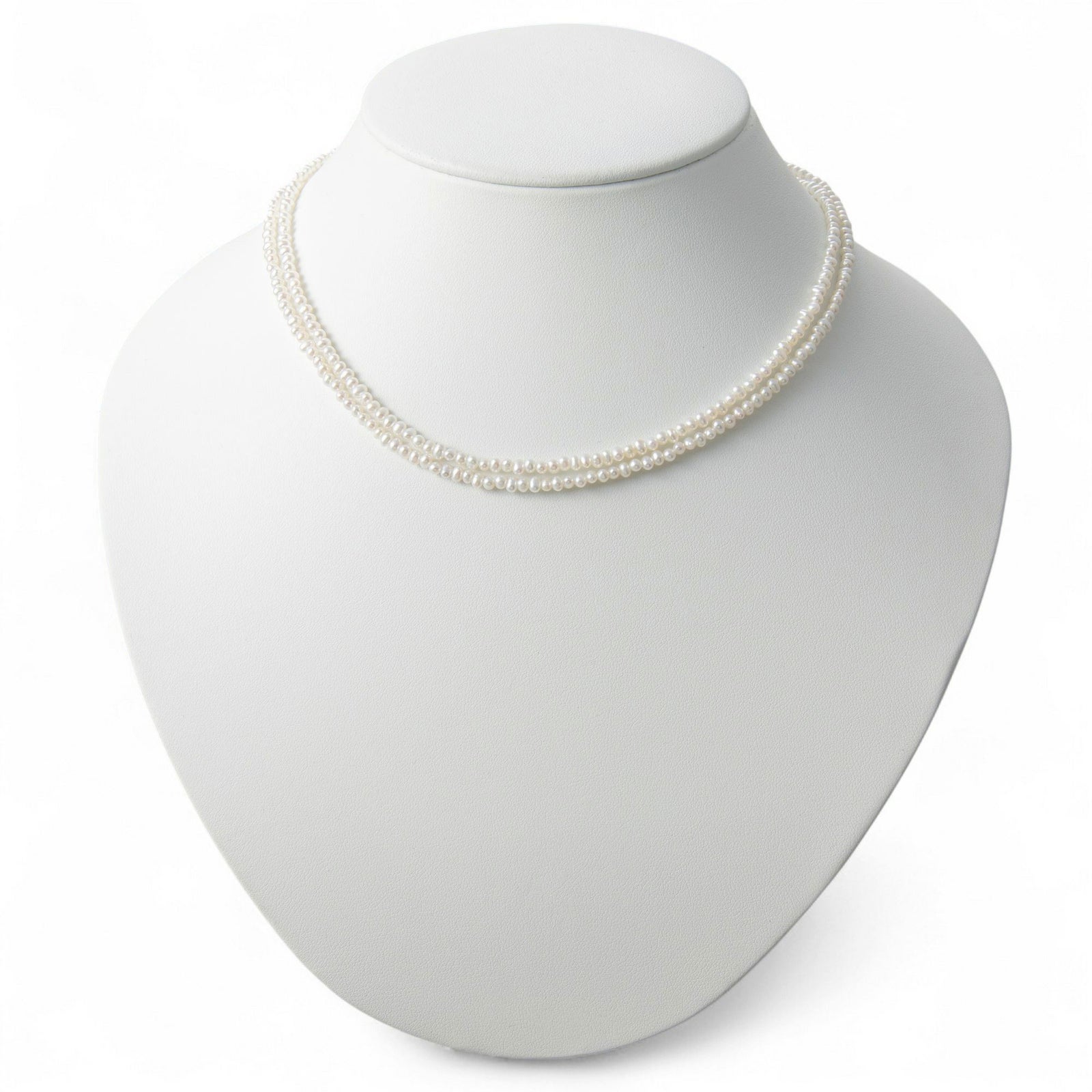 淡水真珠 ロングネックレス2.5-3.2mm　80cm