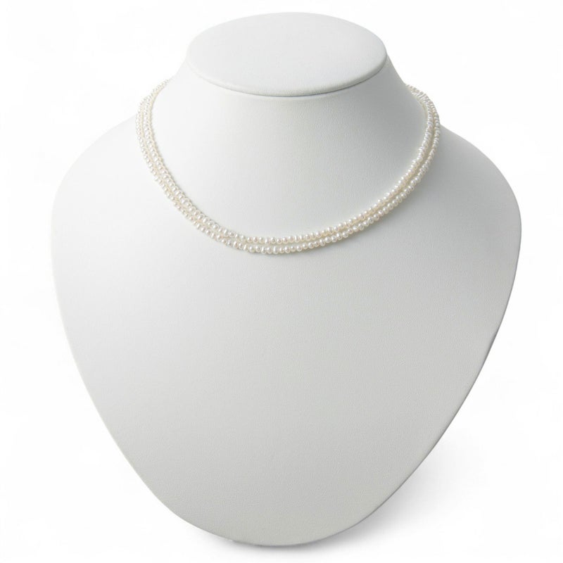 淡水真珠 ロングネックレス2.5-3.2mm　80cm