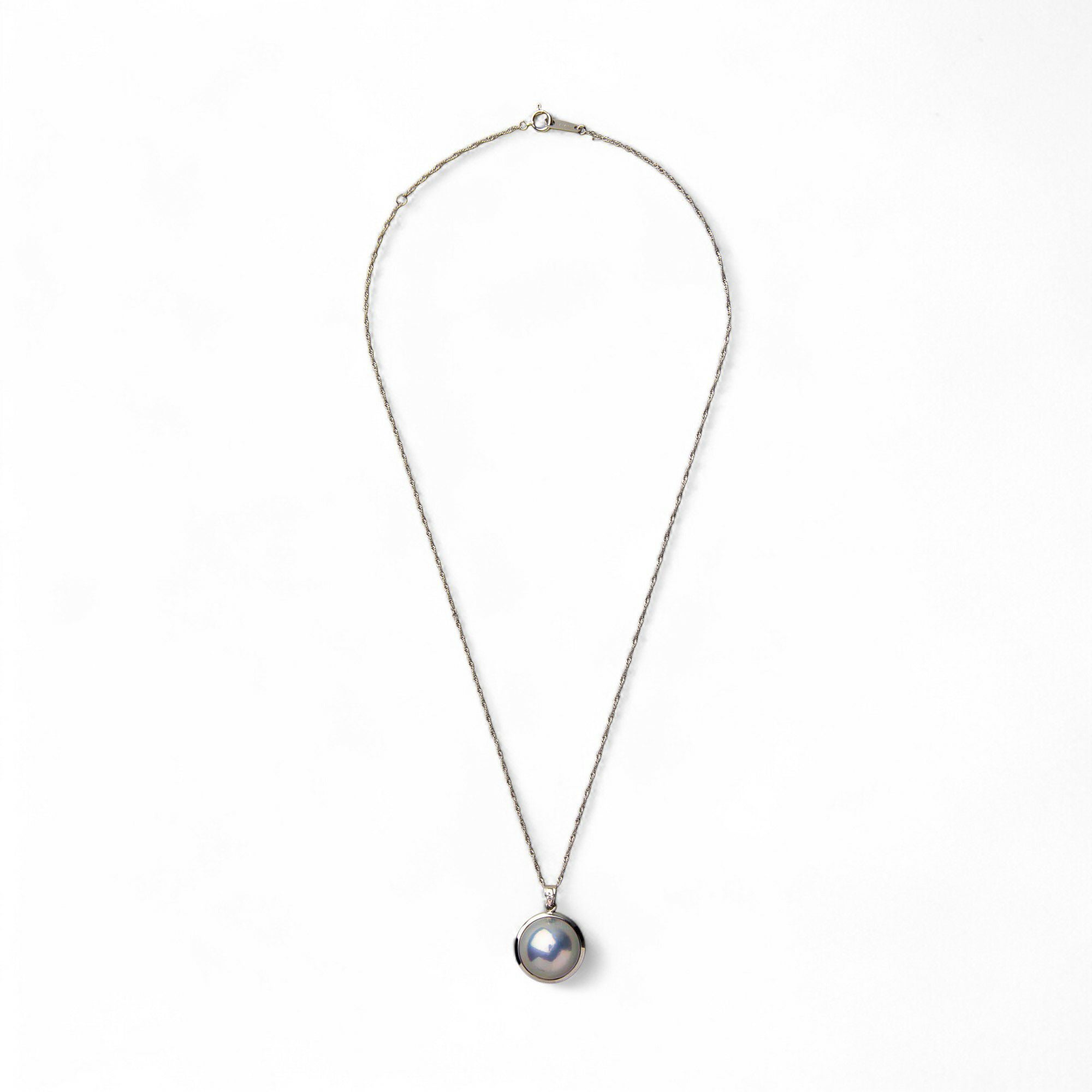 マベ真珠 ペンダント 13mmUP K18WG [WSP] | その他ペンダント