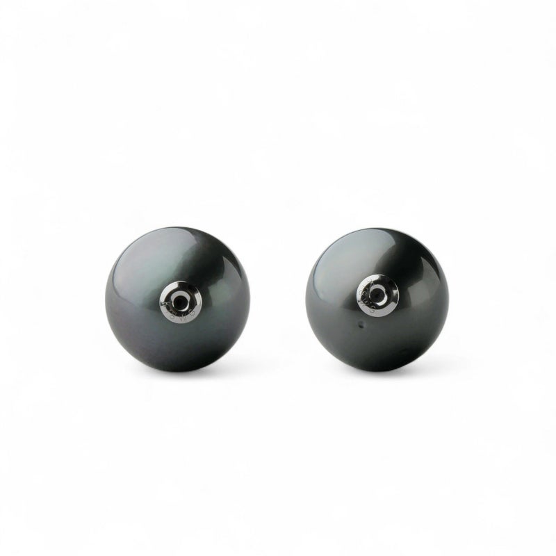 Tahitian+ タヒチ黒蝶真珠 パールキャッチ　11mmUP K18WG/YG