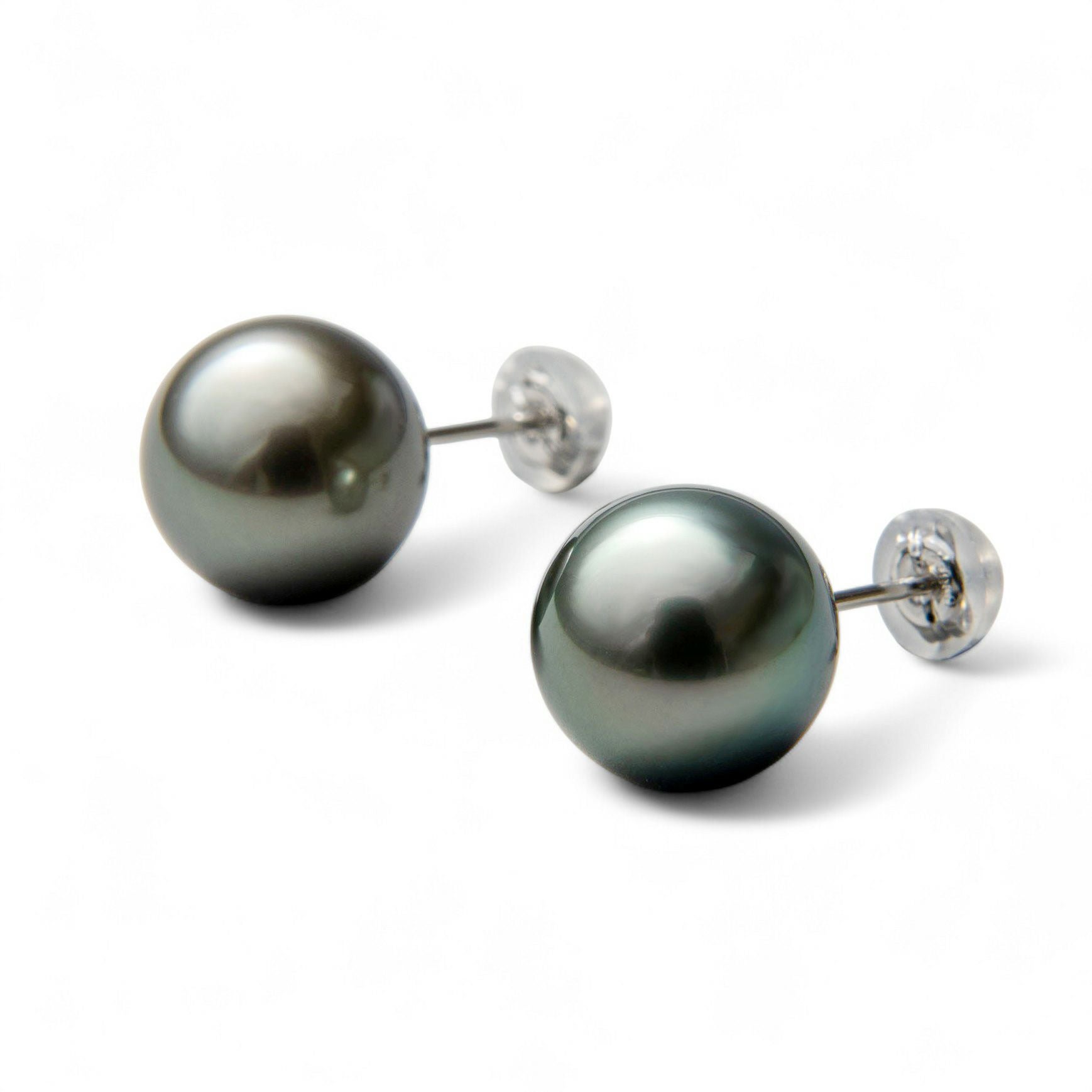 Tahitian+ タヒチ黒蝶真珠 ピアス 11mmUP PT900 | 南洋真珠ピアス