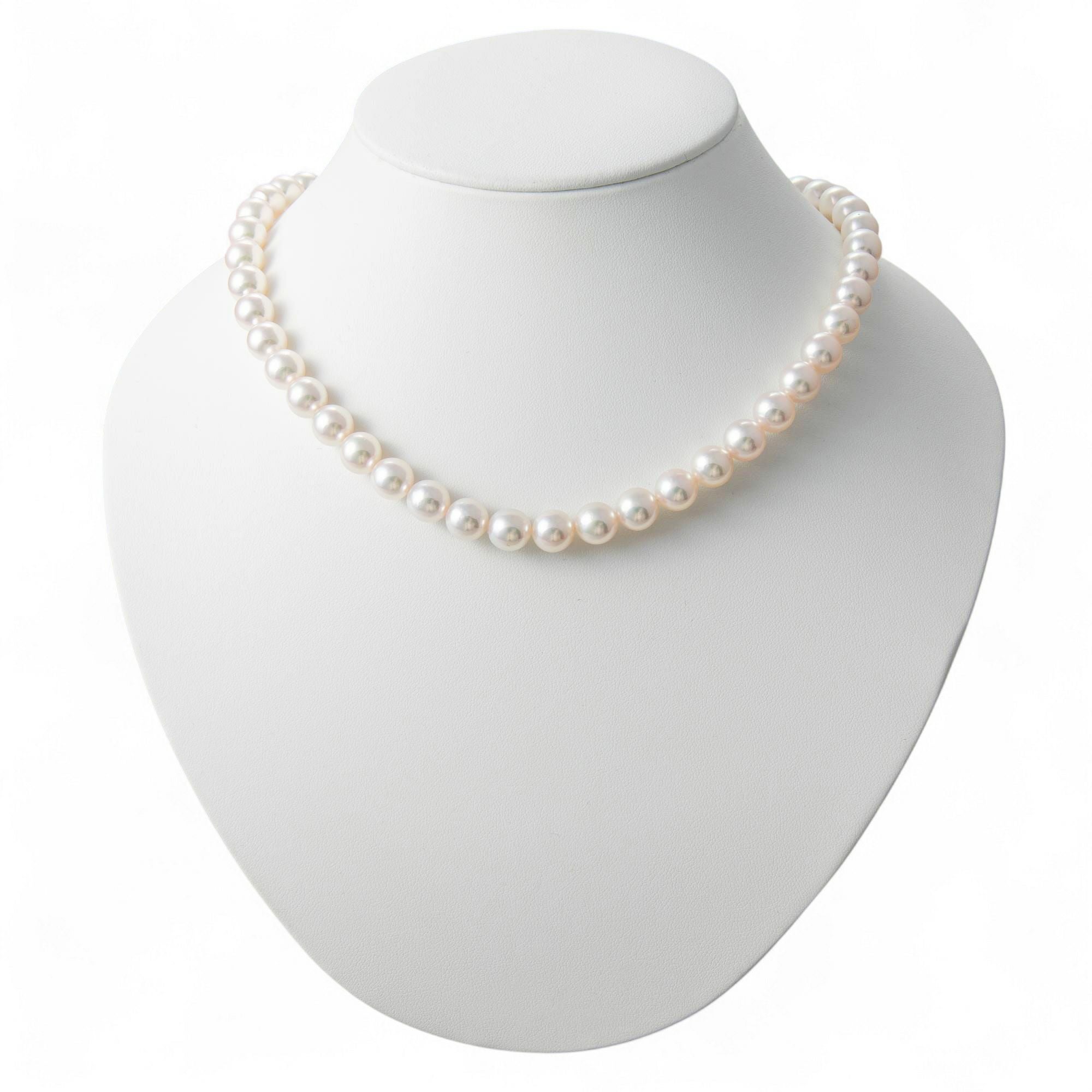 あこや真珠 ネックレス8.5-9.0mm -オーロラロゼ- | 8.0-9.0mm