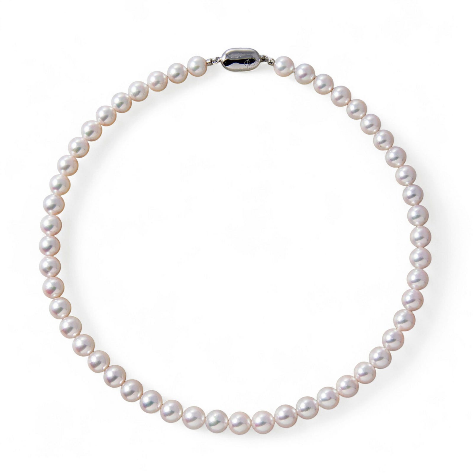 あこや真珠【オーロラロゼ】 鑑別書付 パールネックレス ホワイトピンク系 8.0-8.5mm AAB ラウンド [真珠科学研究所発行][n2]（真珠 ネックレス）（冠婚葬祭 フォーマル 入学式 卒業式 結婚式 成人式）