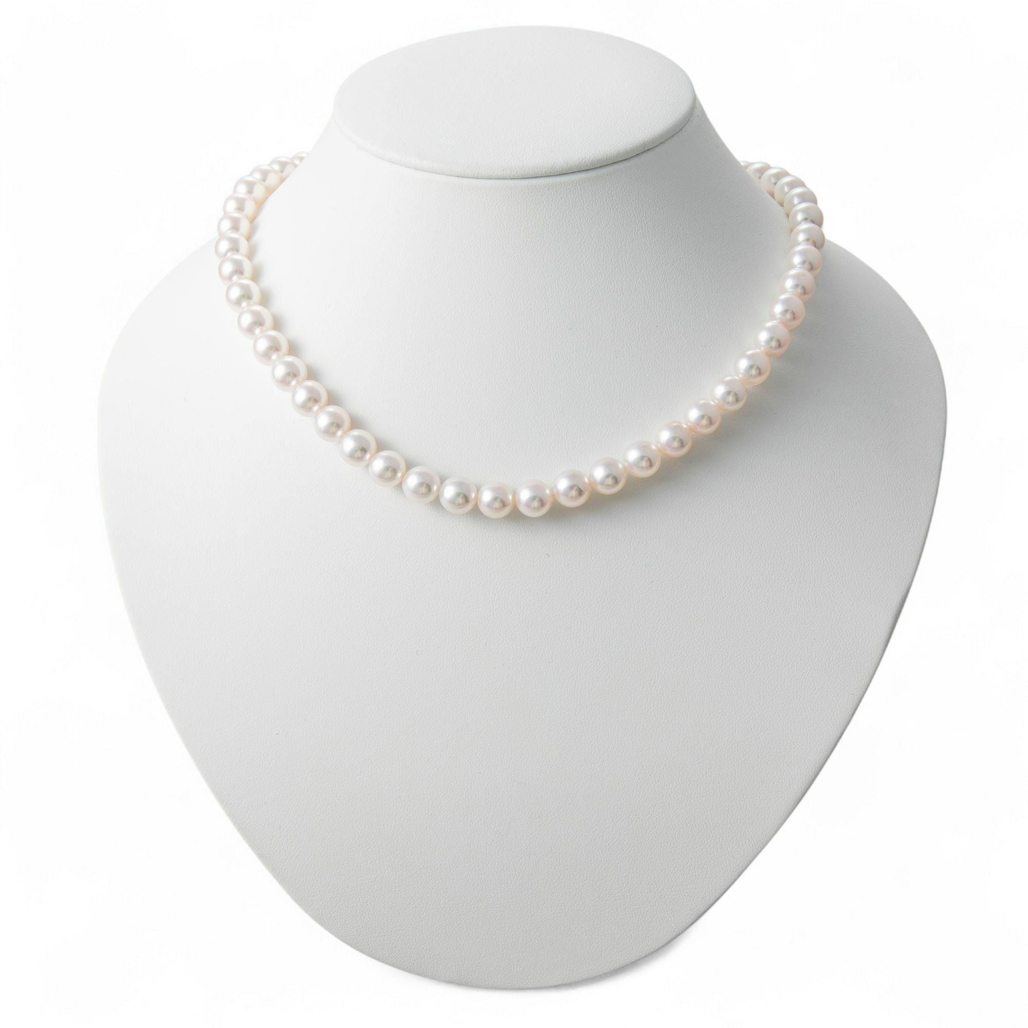 WEB限定】あこや真珠 ネックレス8.0-8.5mm-オーロラロゼ- | 8.0-9.0mm