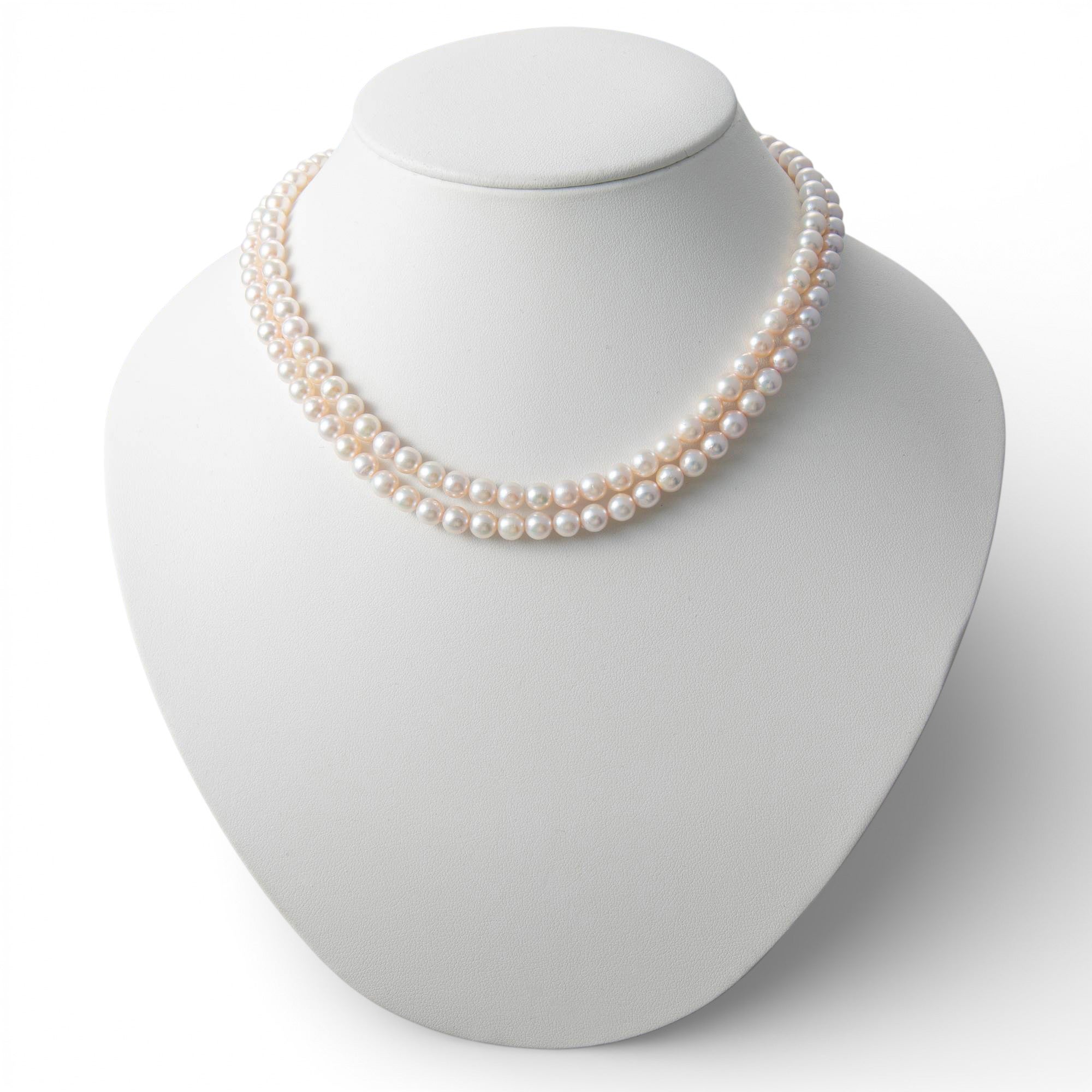 WEB限定】あこや真珠 ロングネックレス 5.5-6.0mm 80cm | ～7.0mm