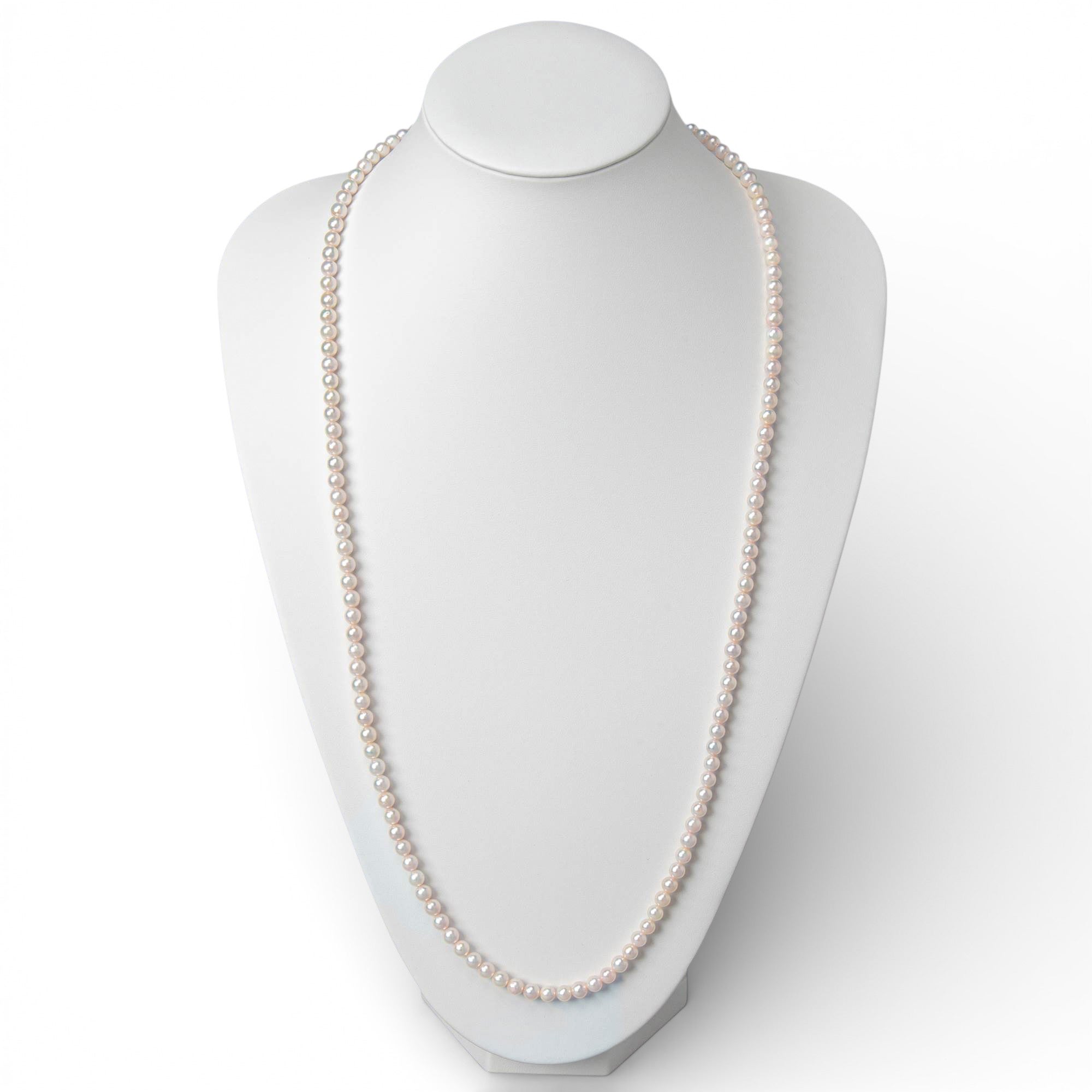 WEB限定】あこや真珠 ロングネックレス 5.5-6.0mm 80cm | ～7.0mm