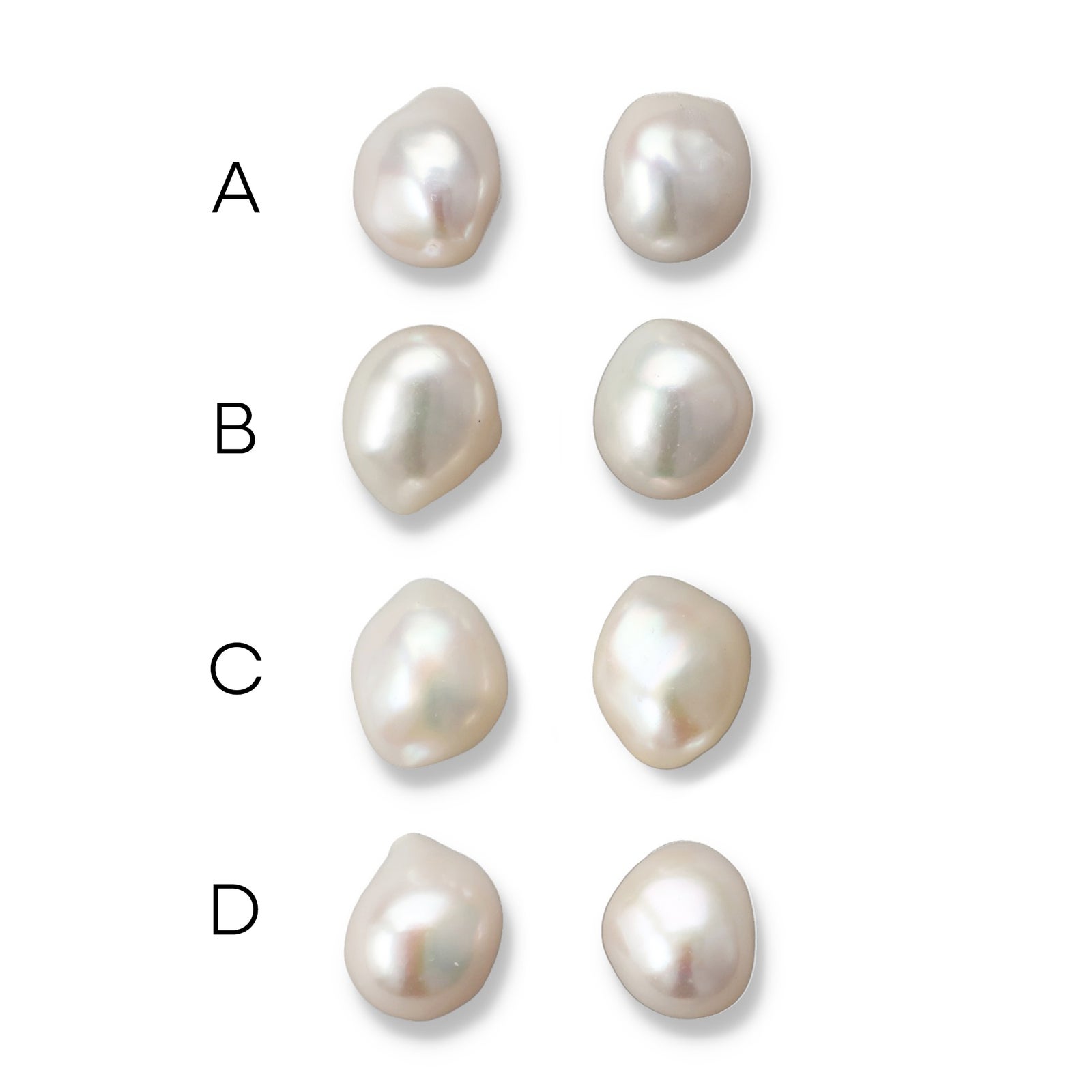 Unique+ 淡水バロック真珠 ピアス/イヤリング　11mmUP K18YG/SV925