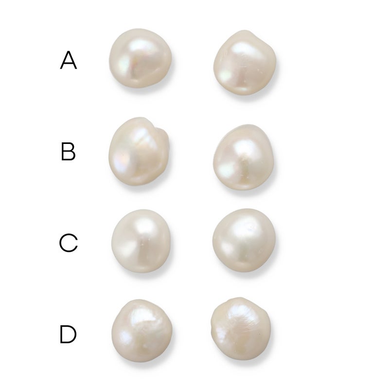 Unique+ 淡水バロック真珠 ピアス/イヤリング　11mmUP K18YG/SV925