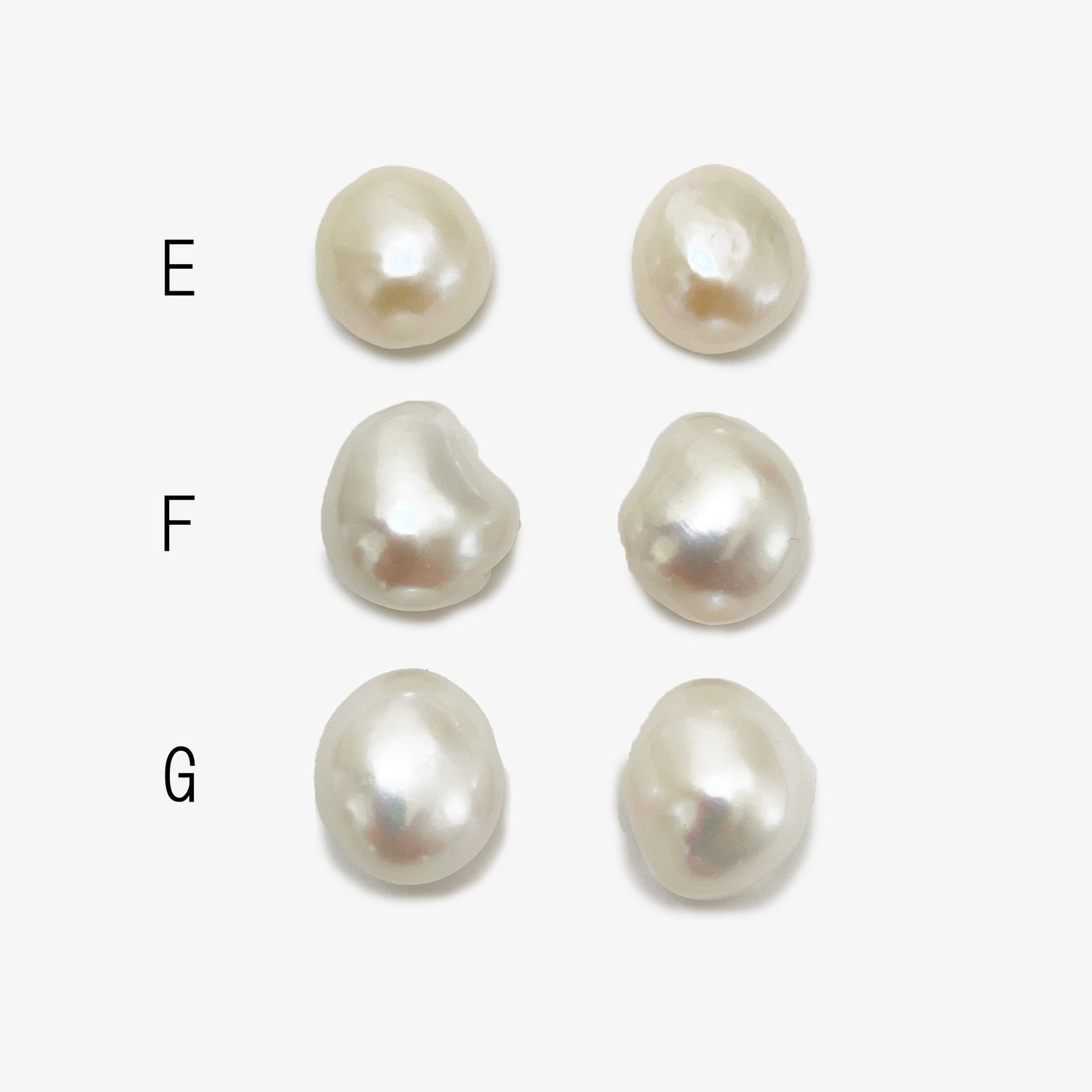 淡水真珠 大粒バロックパール 選べるパールピアス イヤリング ～unique(ユニーク)～ ホワイト系 12-13mm A～BC  K18（本真珠）[n2]（トレンド おしゃれ　カジュアル 大珠）