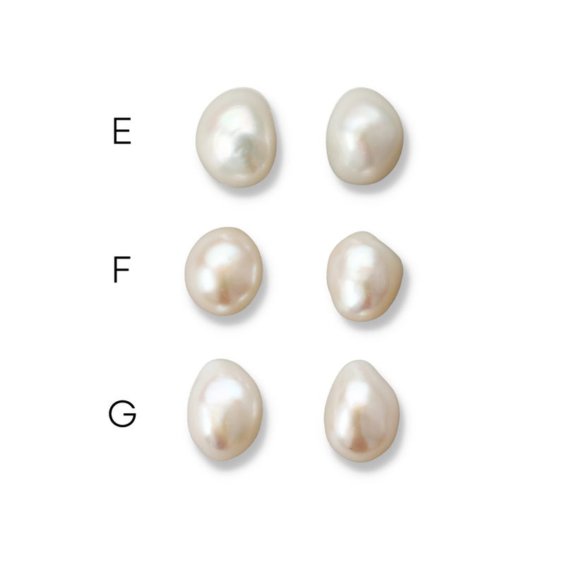 淡水真珠 大粒バロックパール 選べるパールピアス イヤリング ～unique(ユニーク)～ ホワイト系 12-13mm A～BC  K18（本真珠）[n2]（トレンド おしゃれ　カジュアル 大珠）