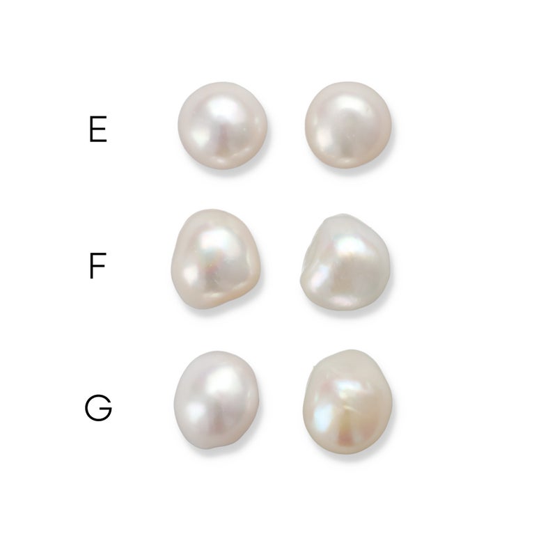 淡水真珠 大粒バロックパール 選べるパールピアス イヤリング ～unique(ユニーク)～ ホワイト系 12-13mm A～BC  K18（本真珠）[n2]（トレンド おしゃれ　カジュアル 大珠）
