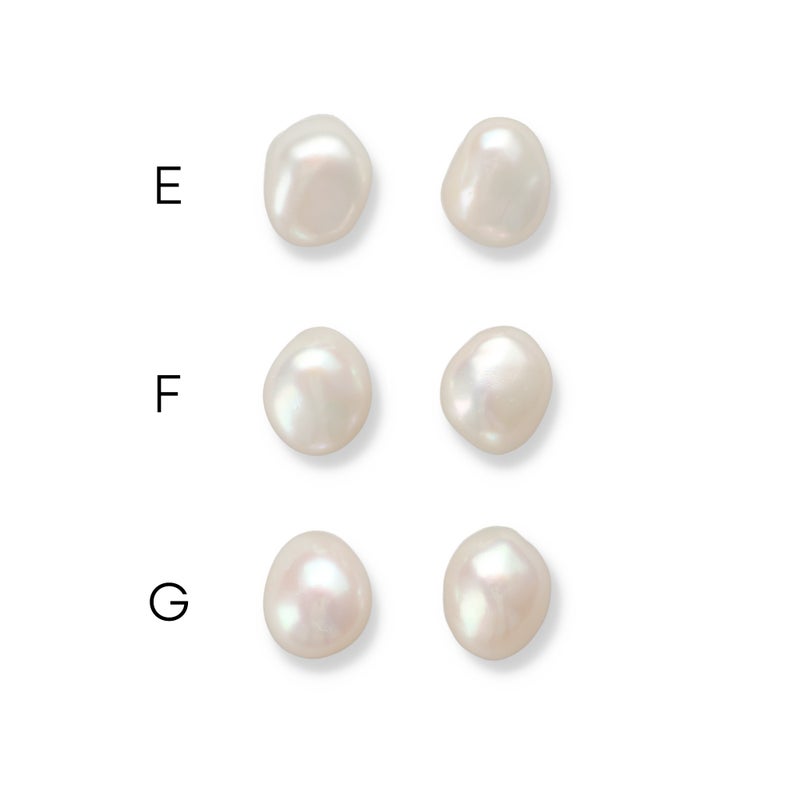 淡水真珠 大粒バロックパール 選べるパールピアス イヤリング ～unique(ユニーク)～ ホワイト系 12-13mm A～BC  K18（本真珠）[n2]（トレンド おしゃれ　カジュアル 大珠）