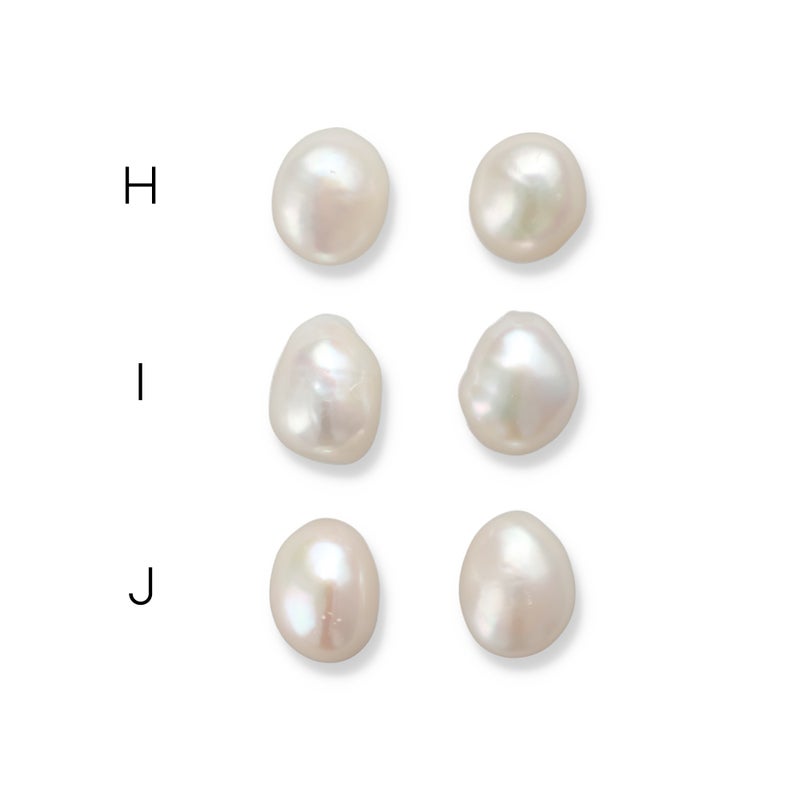 Unique+ 淡水バロック真珠 ピアス/イヤリング　11mmUP K18YG/SV925