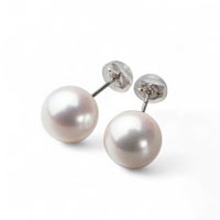 オーロラ天女 花珠真珠 ピアス9.0-9.5mm PT900 [WSP] | WSP（ダブル 