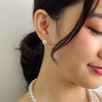 オーロラ天女 花珠真珠 ピアス9.0-9.5mm PT900 [WSP] | WSP（ダブル 