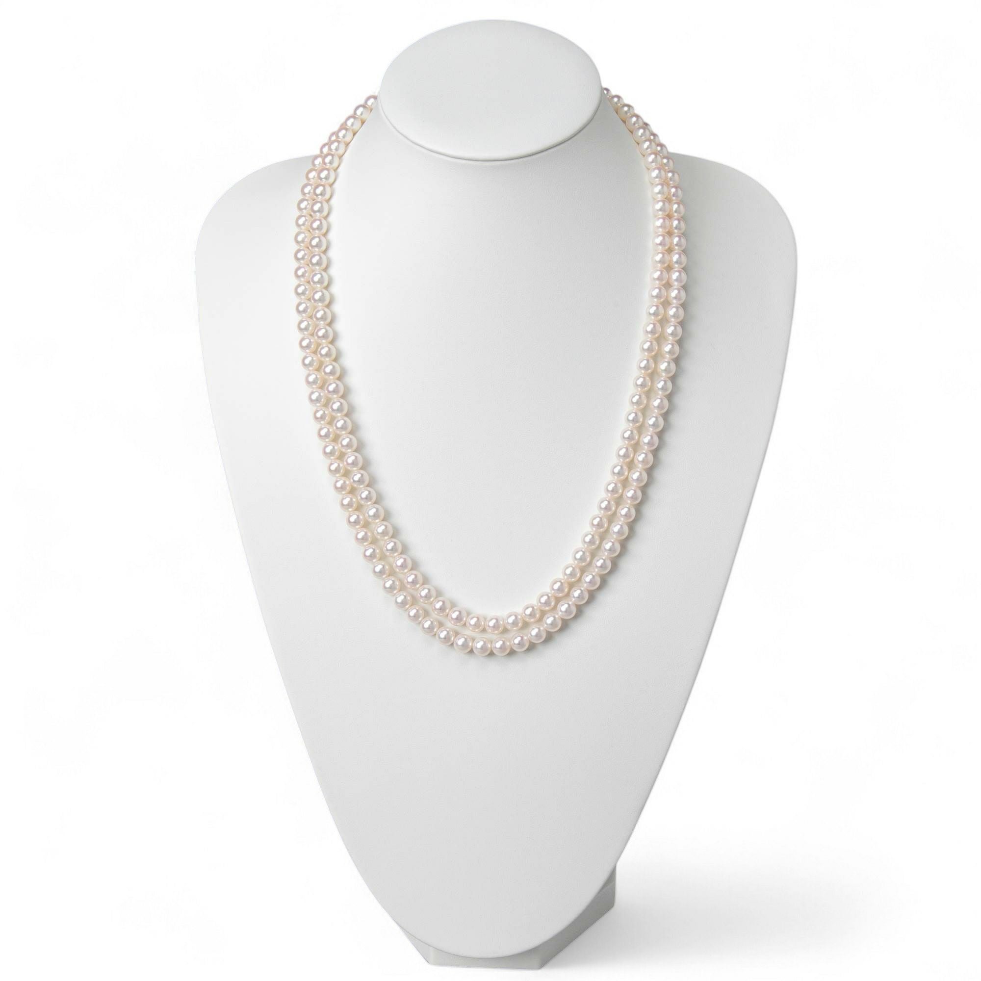 あこや真珠 ロングネックレス7.0-7.5mm 60cm | 7.0-8.0mm