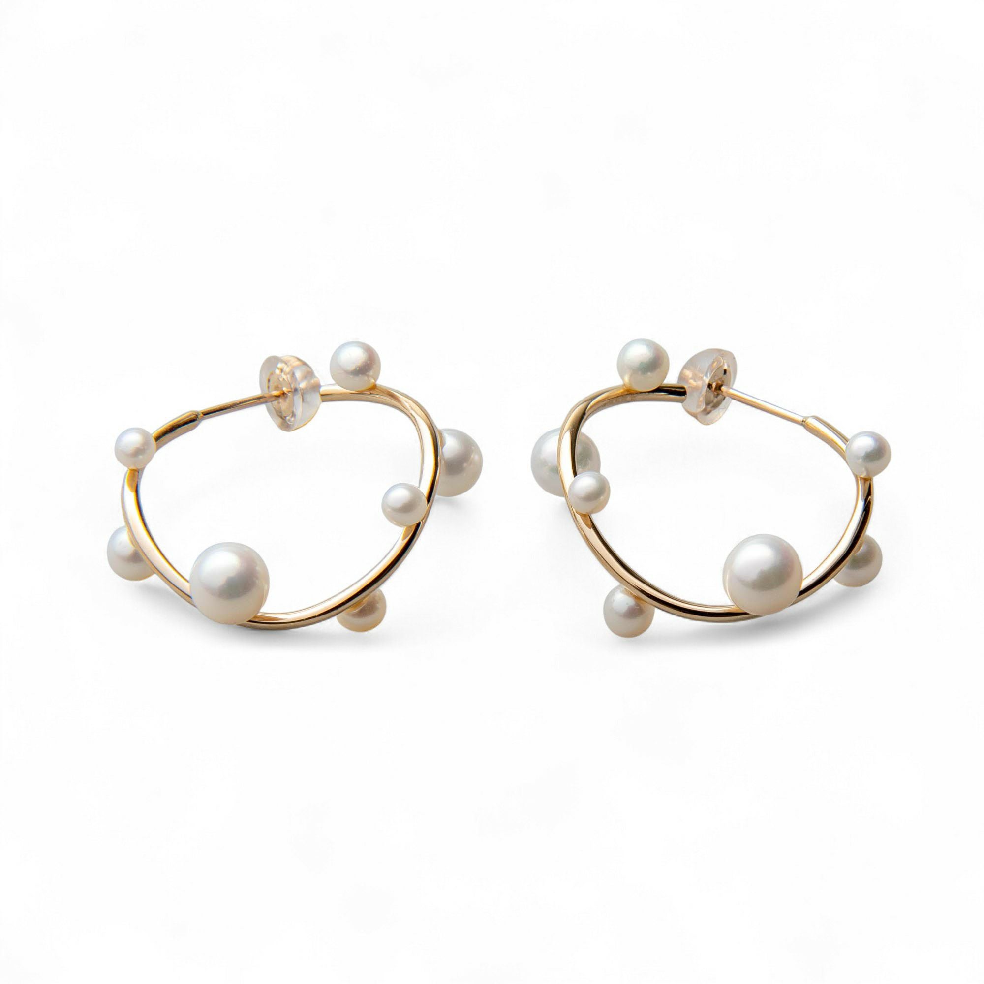 enSTYLE 淡水真珠 ピアス2.5-5.0mm K10YG | 淡水真珠ピアス・イヤリング